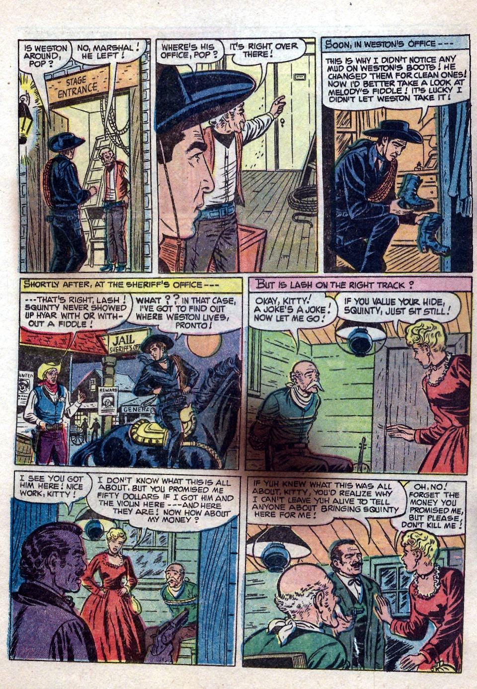 Read online Lash Larue Western (1949) comic -  Issue #55 - 23