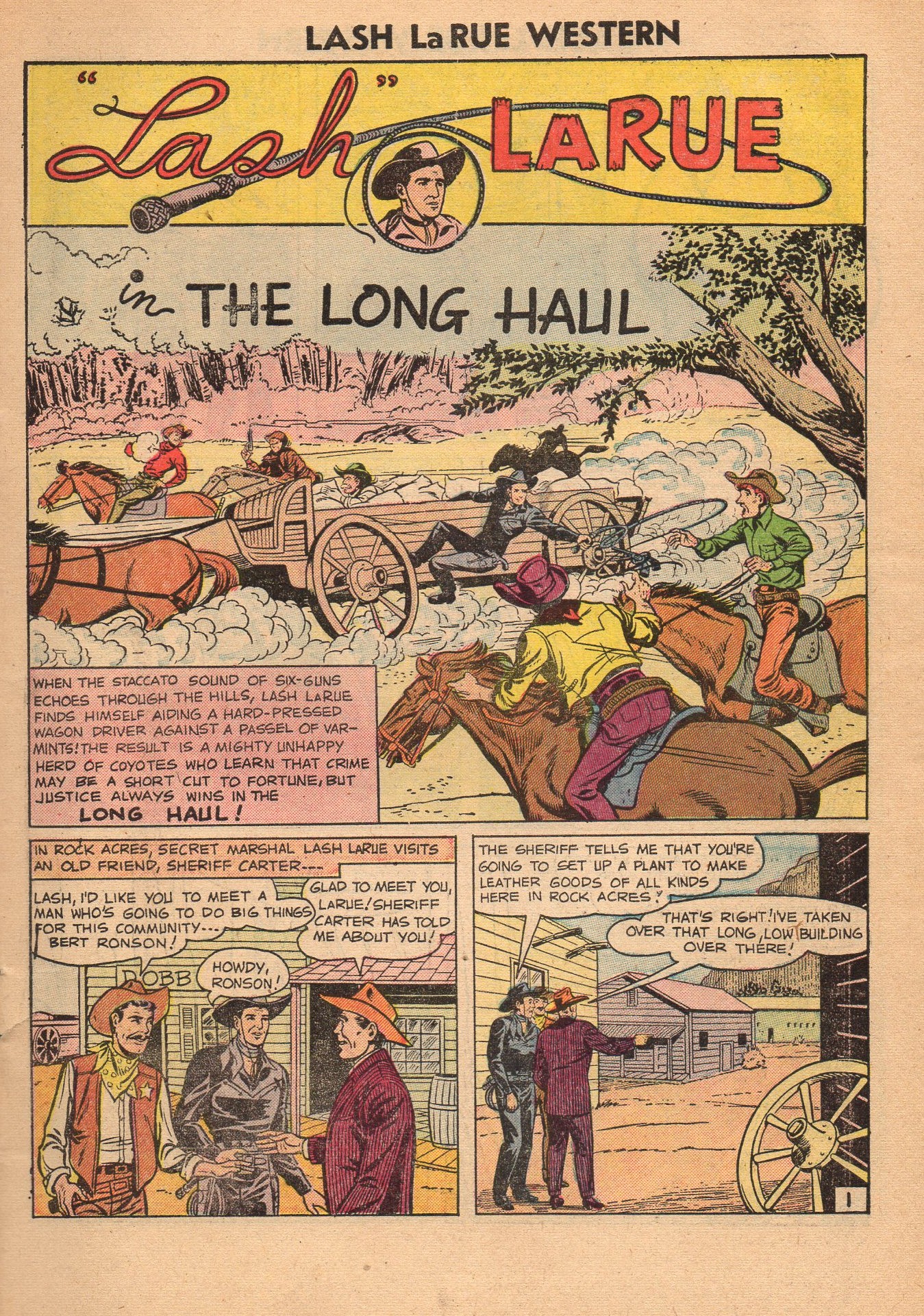 Read online Lash Larue Western (1949) comic -  Issue #60 - 3
