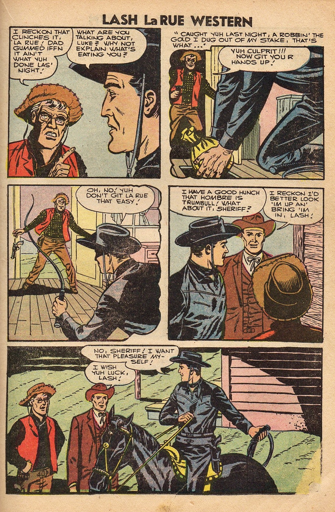 Read online Lash Larue Western (1949) comic -  Issue #67 - 39