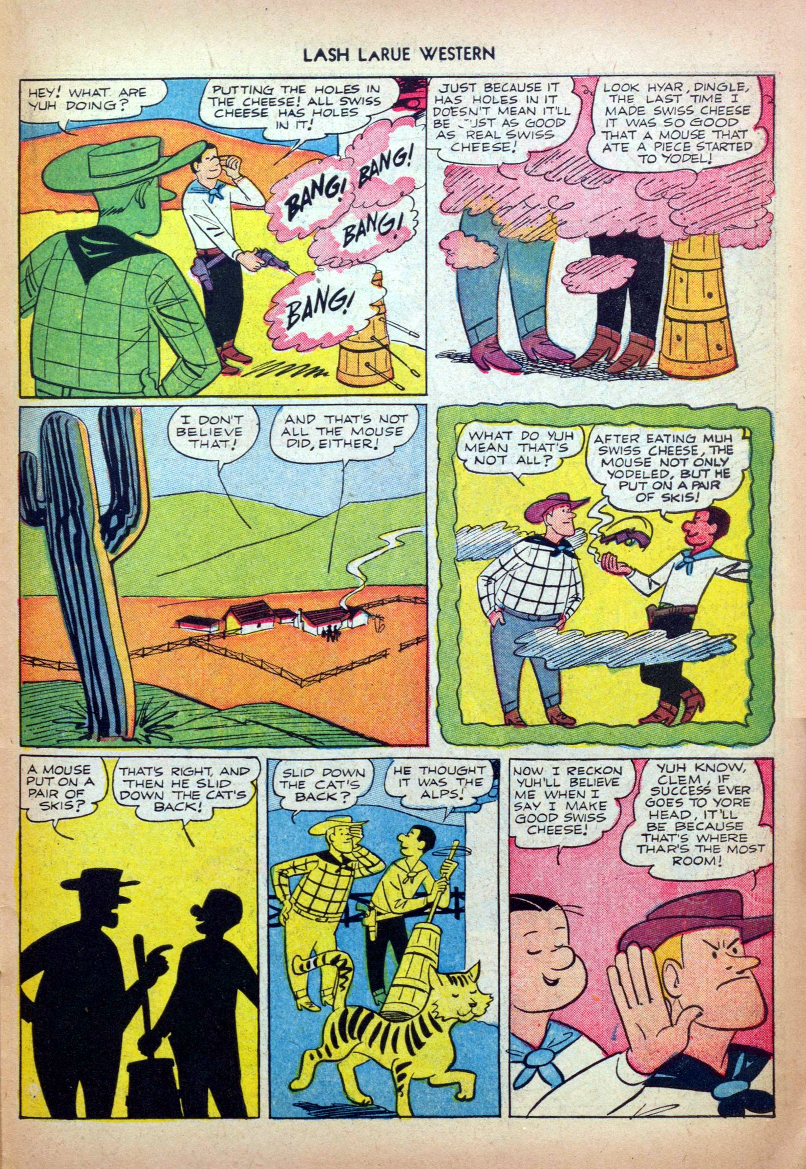 Read online Lash Larue Western (1949) comic -  Issue #32 - 27