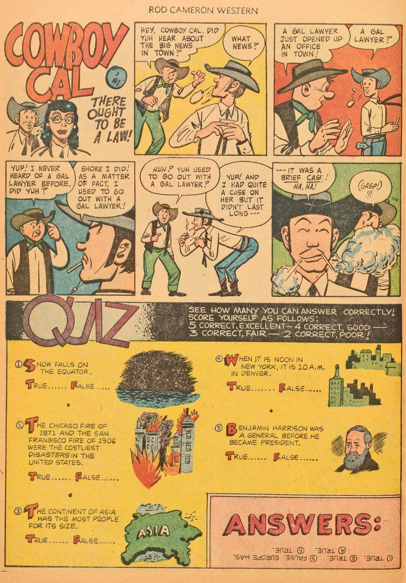 Read online Rod Cameron Western comic -  Issue #20 - 30