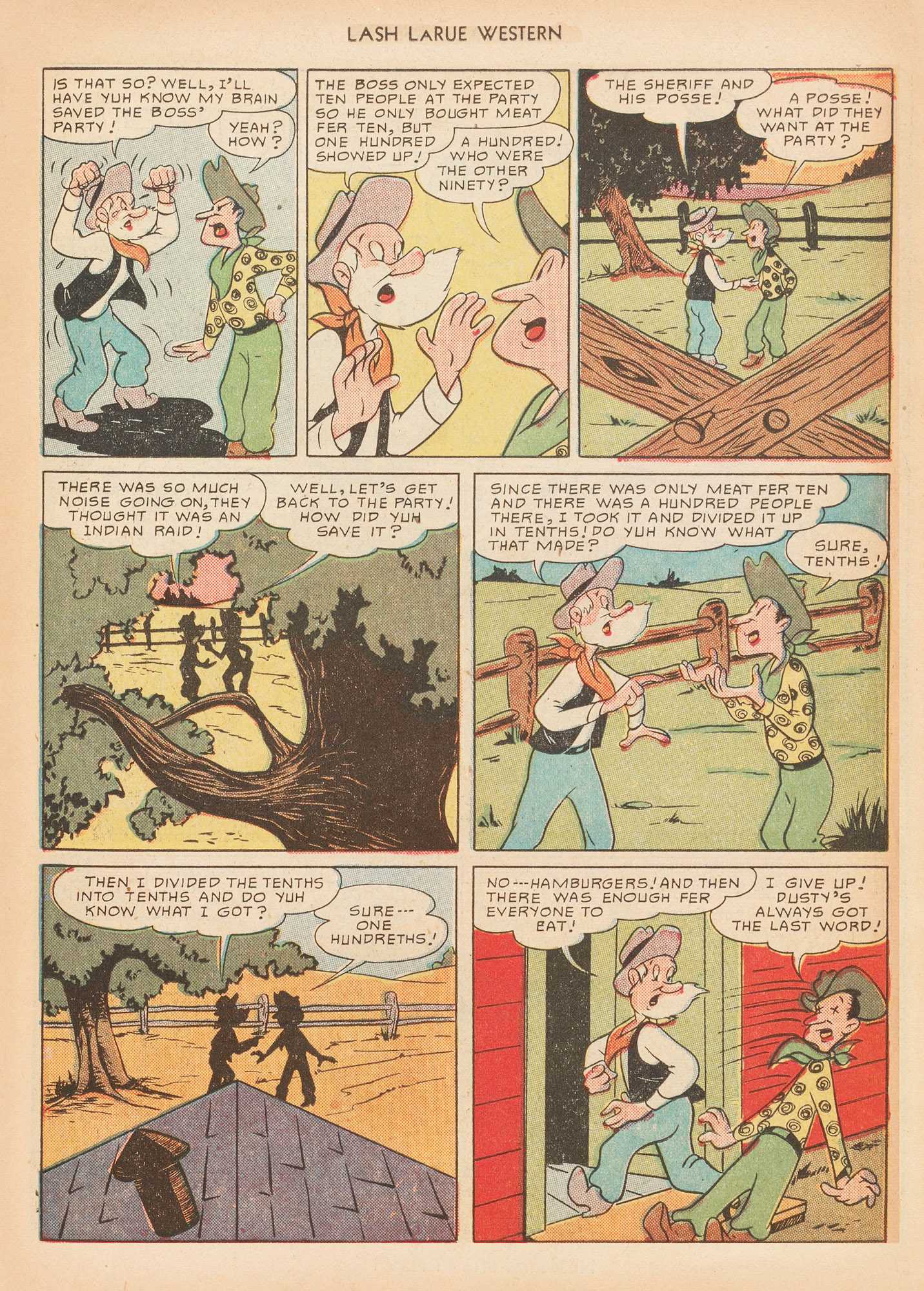 Read online Lash Larue Western (1949) comic -  Issue #12 - 39