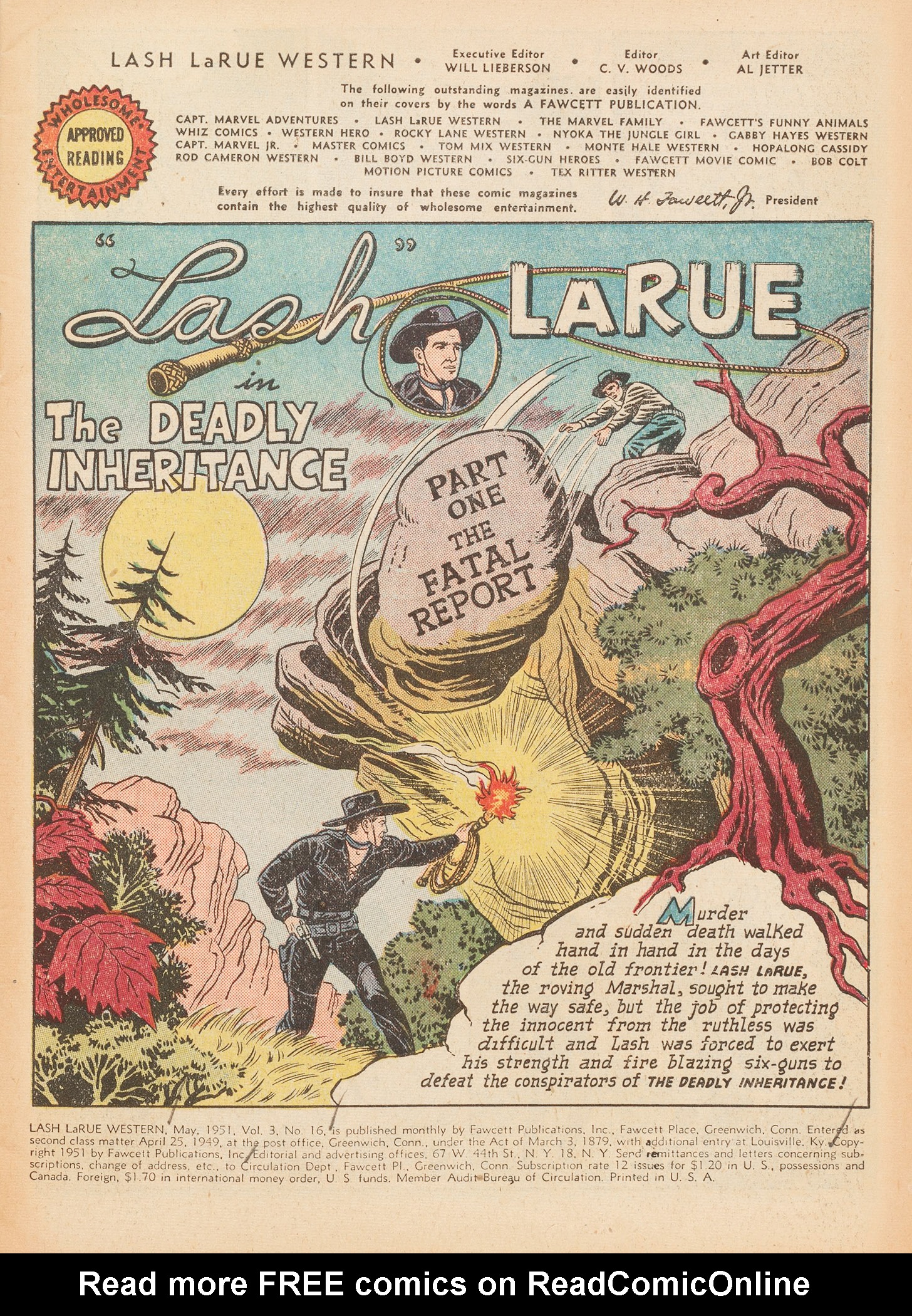 Read online Lash Larue Western (1949) comic -  Issue #16 - 3