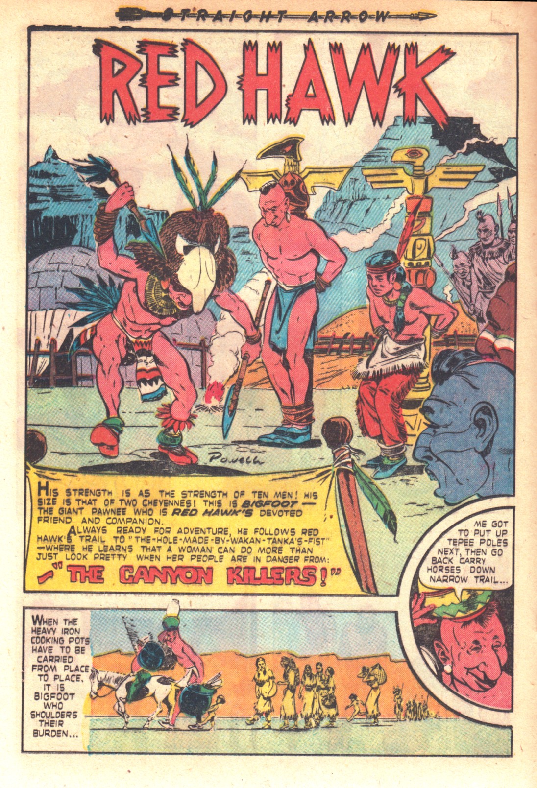 Read online Straight Arrow comic -  Issue #17 - 18