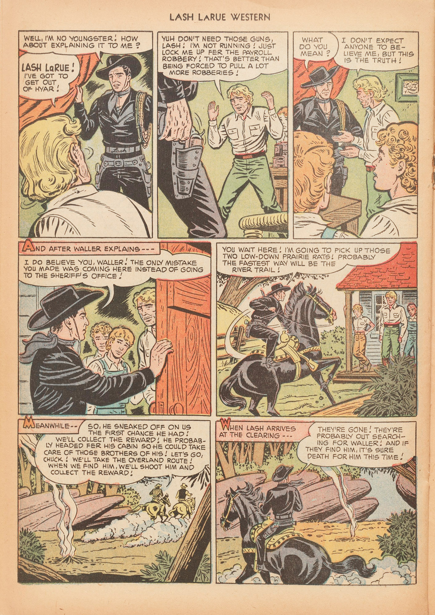 Read online Lash Larue Western (1949) comic -  Issue #15 - 30