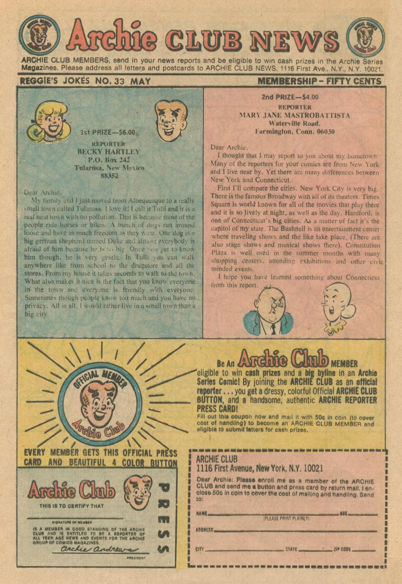Read online Reggie's Wise Guy Jokes comic -  Issue #33 - 24
