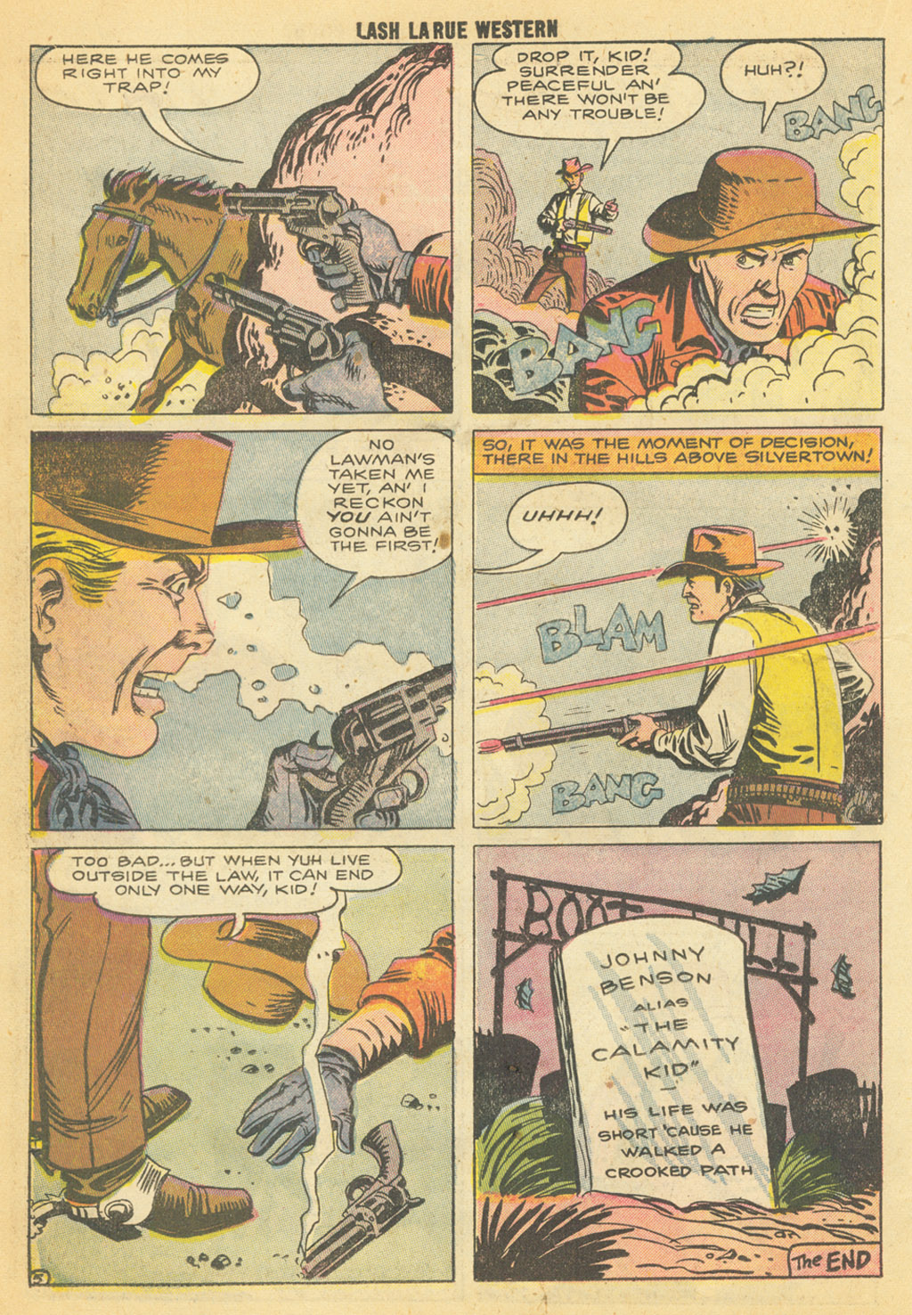Read online Lash Larue Western (1949) comic -  Issue #68 - 23