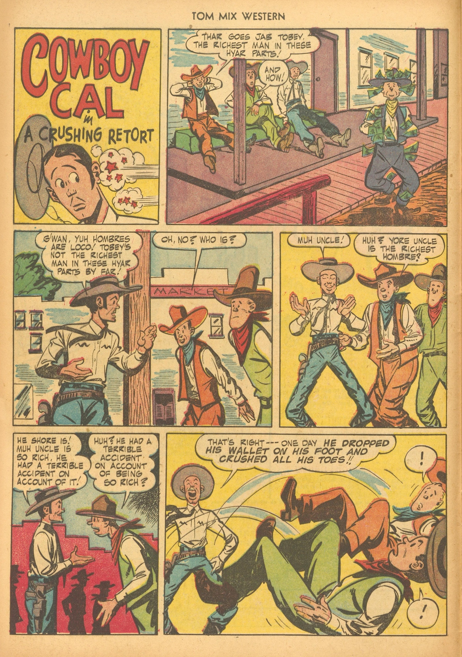 Read online Tom Mix Western (1948) comic -  Issue #46 - 12