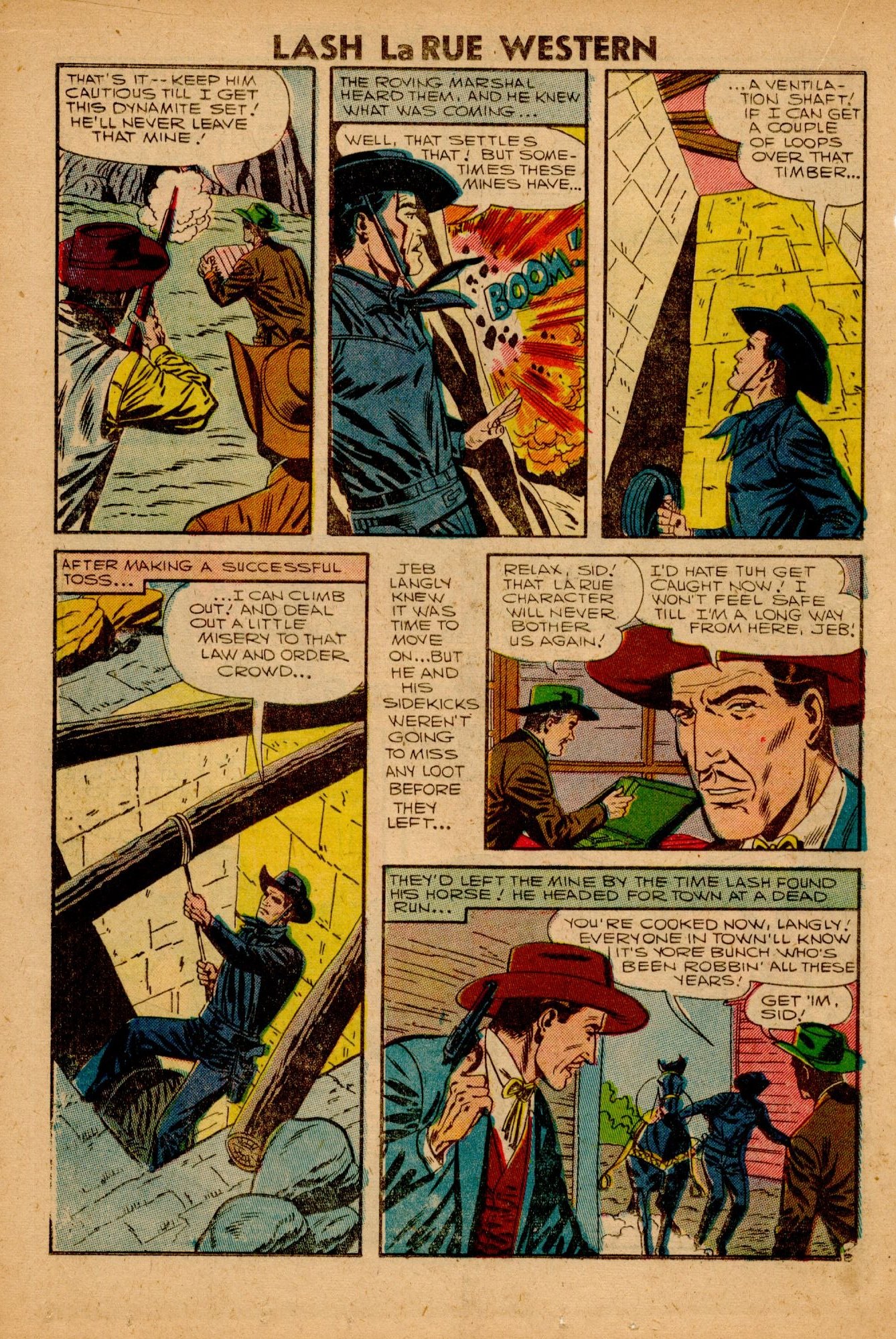 Read online Lash Larue Western (1949) comic -  Issue #63 - 18