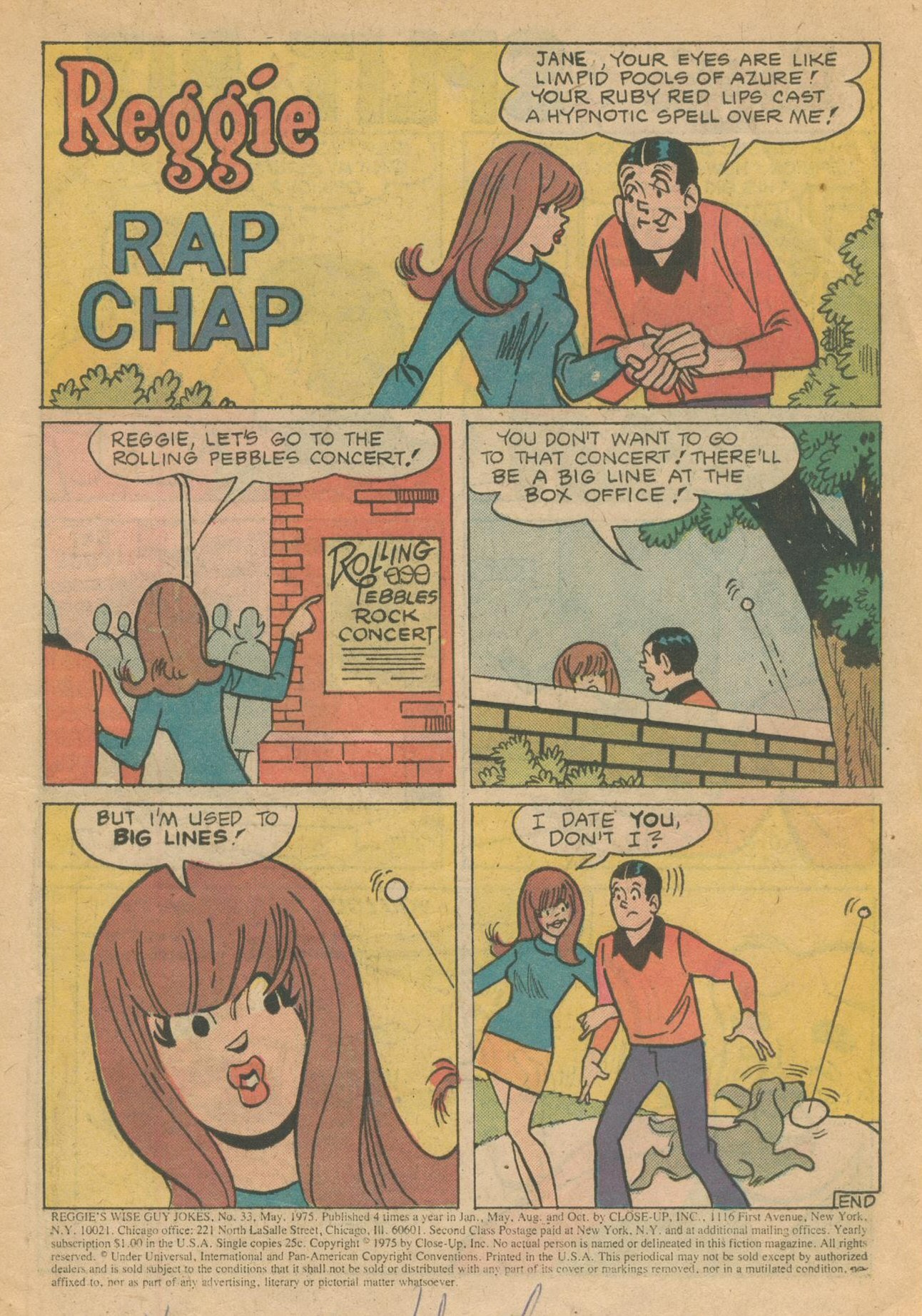 Read online Reggie's Wise Guy Jokes comic -  Issue #33 - 3