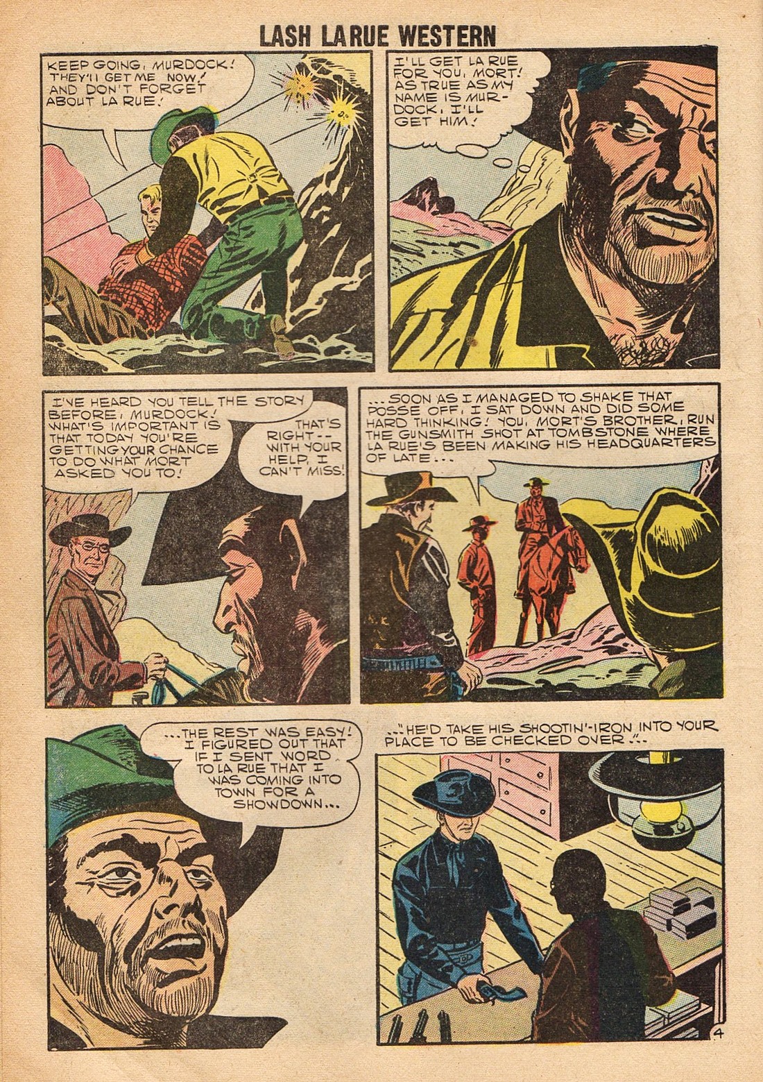 Read online Lash Larue Western (1949) comic -  Issue #67 - 6