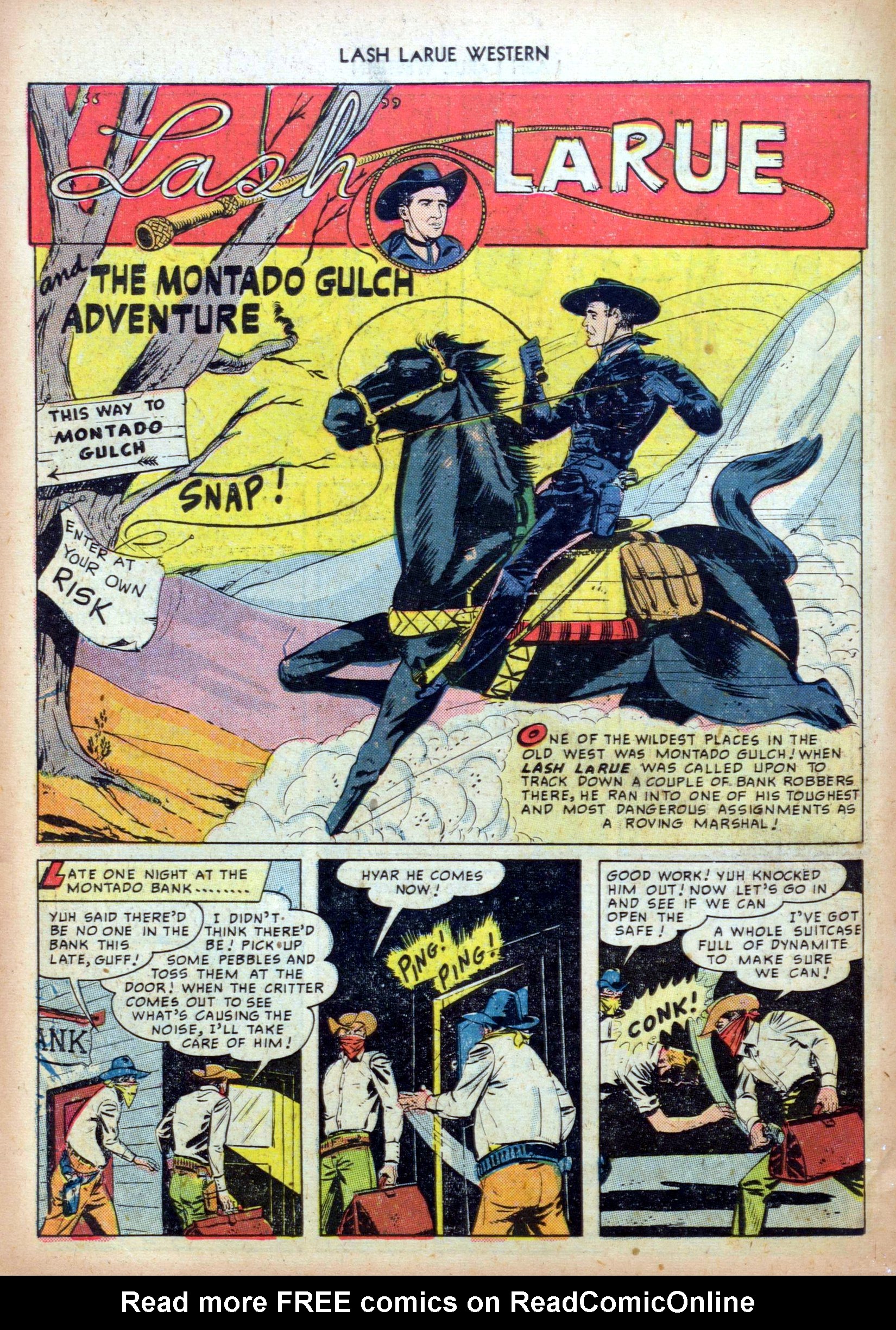 Read online Lash Larue Western (1949) comic -  Issue #4 - 18