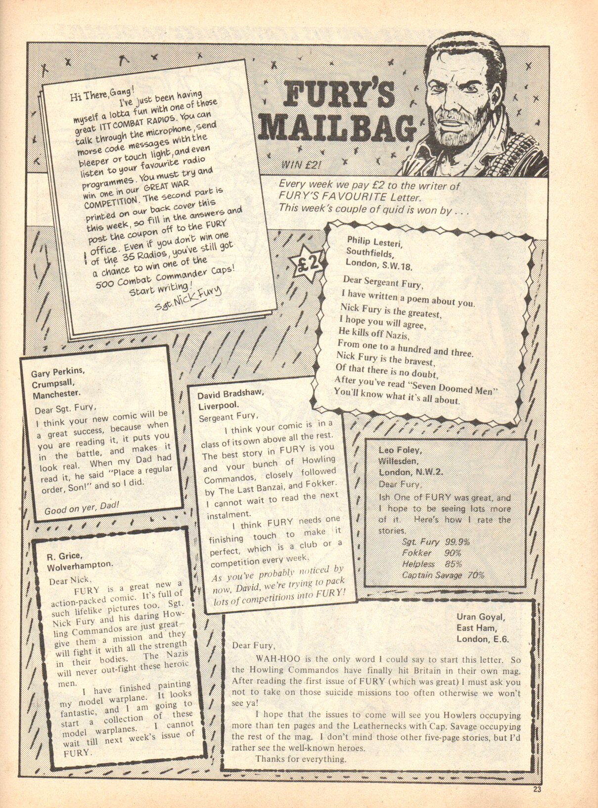 Read online Fury (1977) comic -  Issue #8 - 23