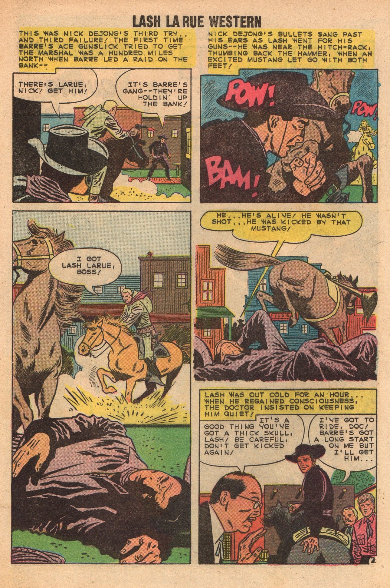 Read online Lash Larue Western (1949) comic -  Issue #73 - 4