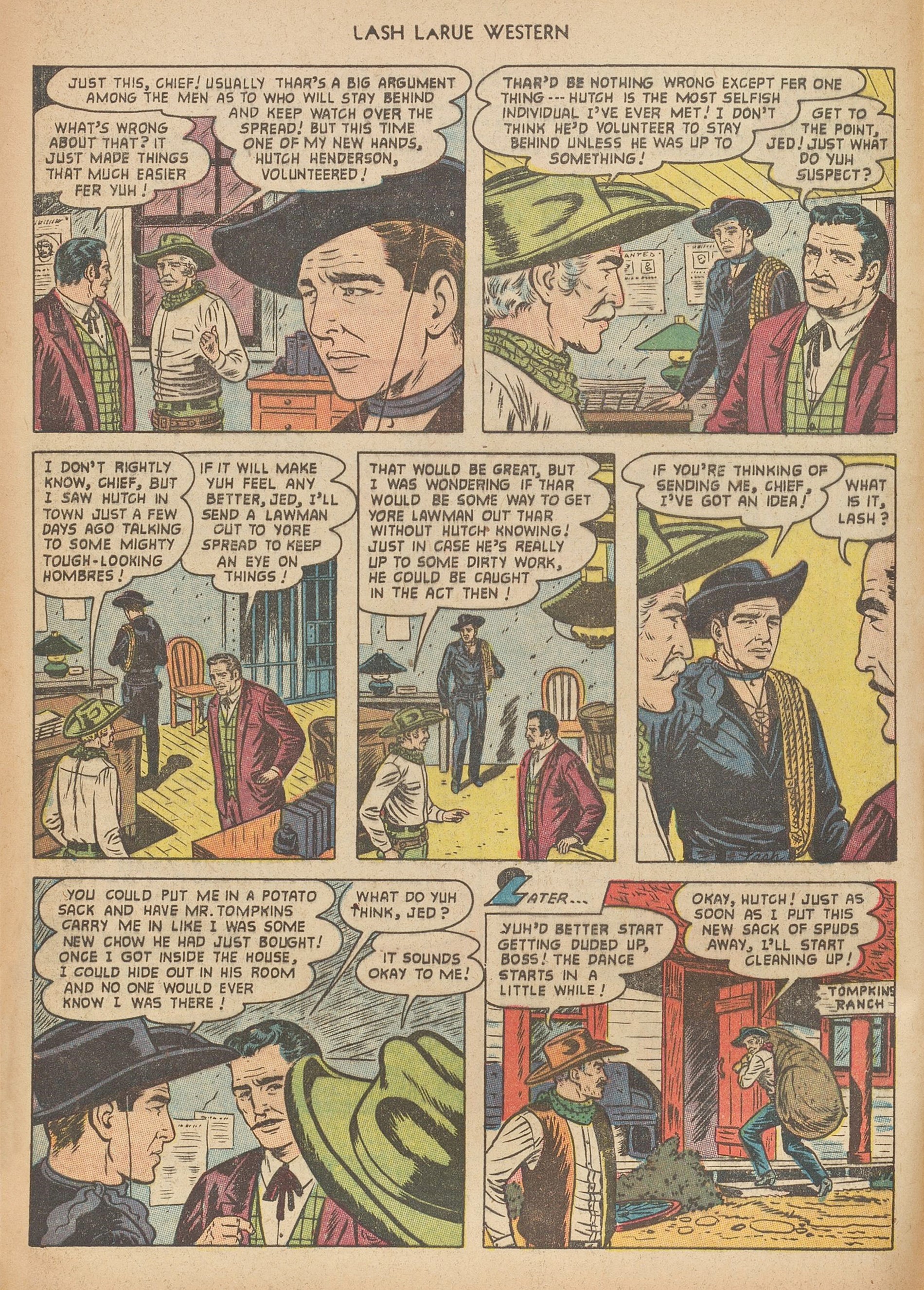 Read online Lash Larue Western (1949) comic -  Issue #40 - 4