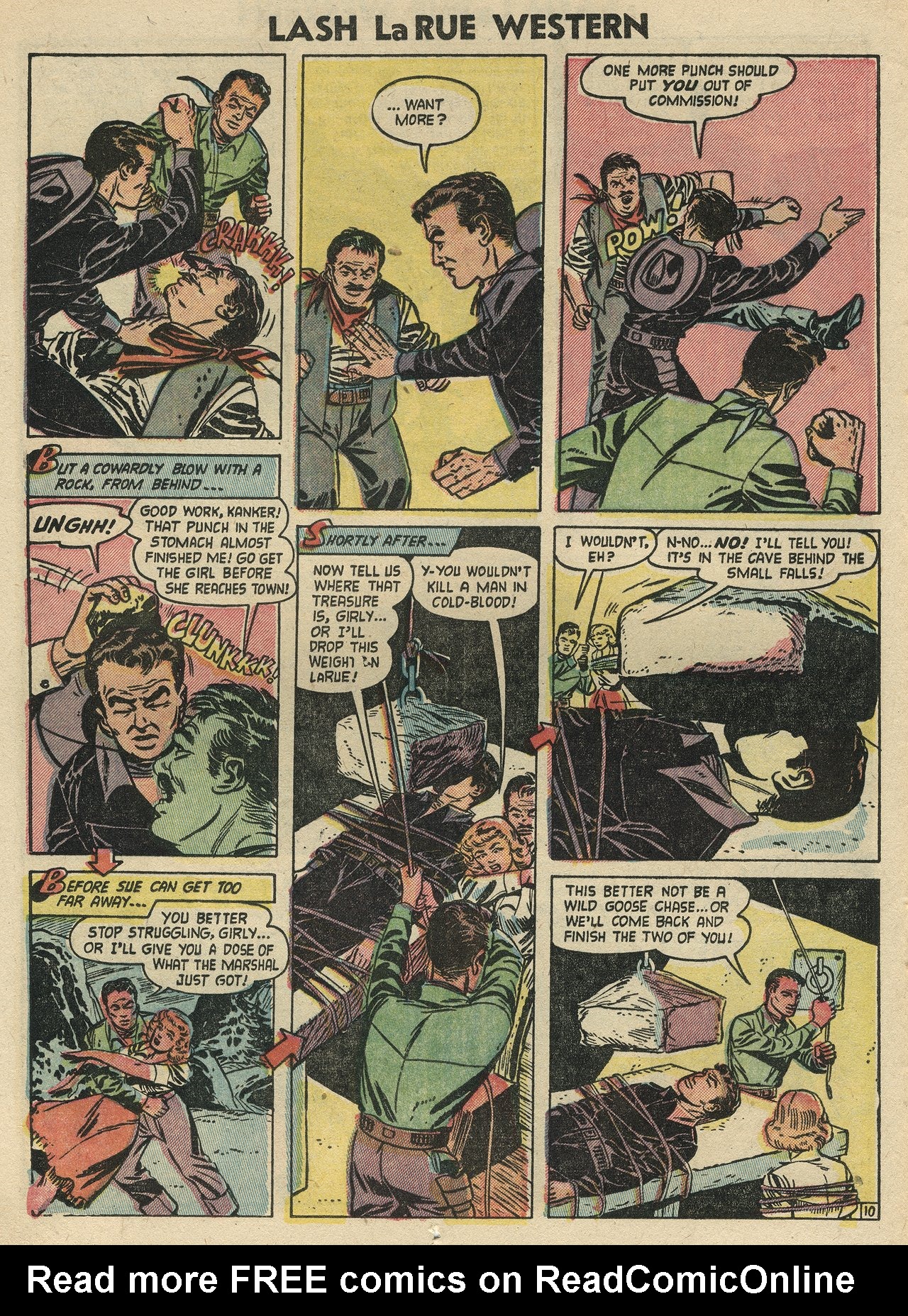 Read online Lash Larue Western (1949) comic -  Issue #47 - 12