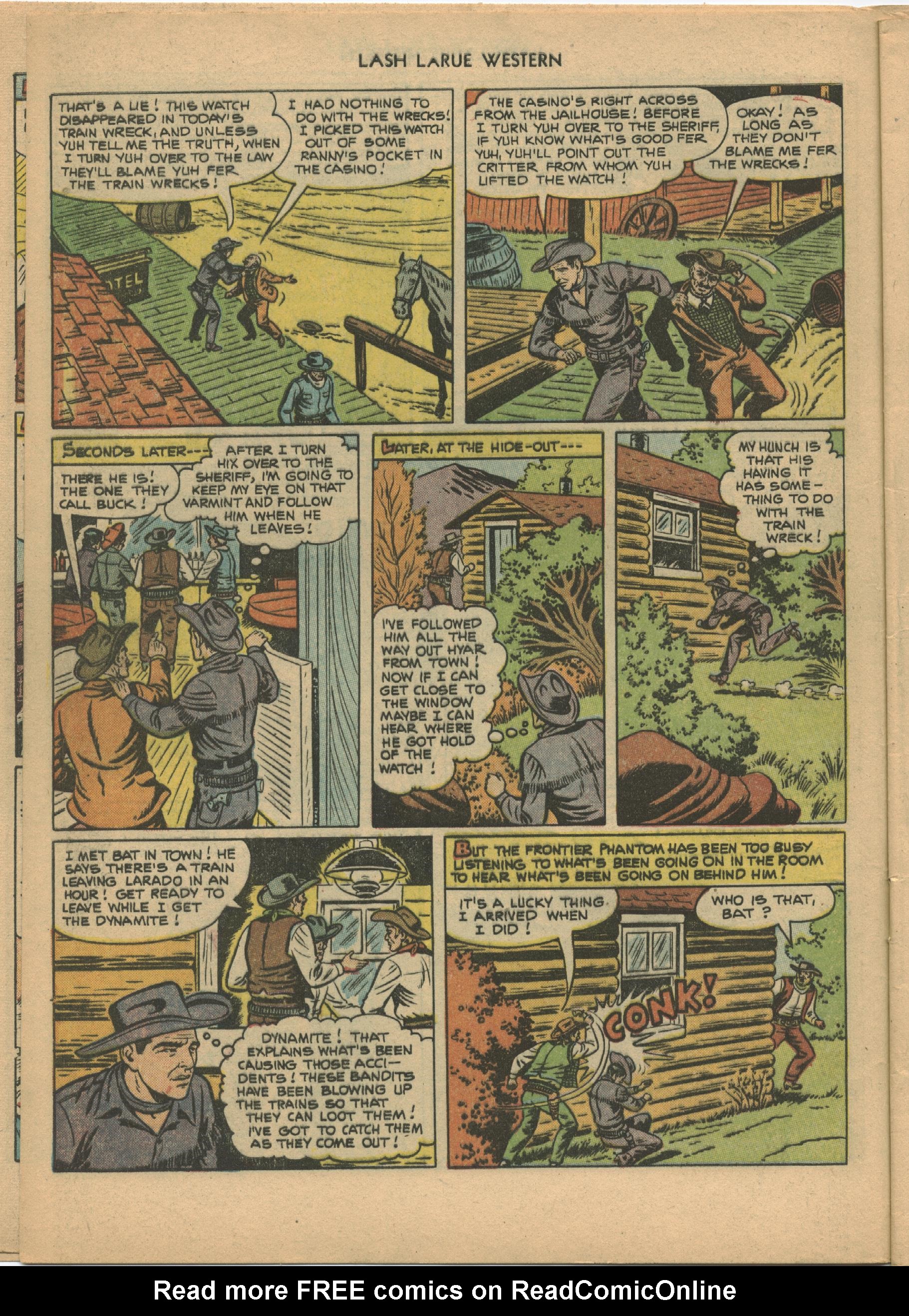 Read online Lash Larue Western (1949) comic -  Issue #21 - 8