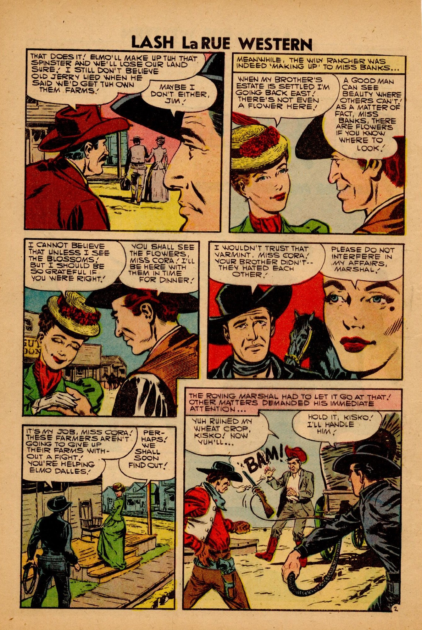 Read online Lash Larue Western (1949) comic -  Issue #63 - 4