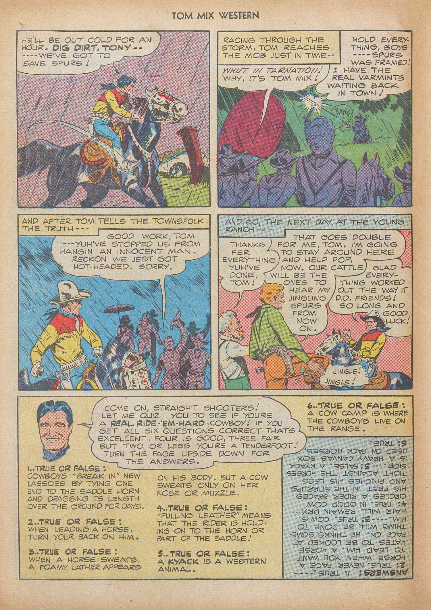 Read online Tom Mix Western (1948) comic -  Issue #9 - 50