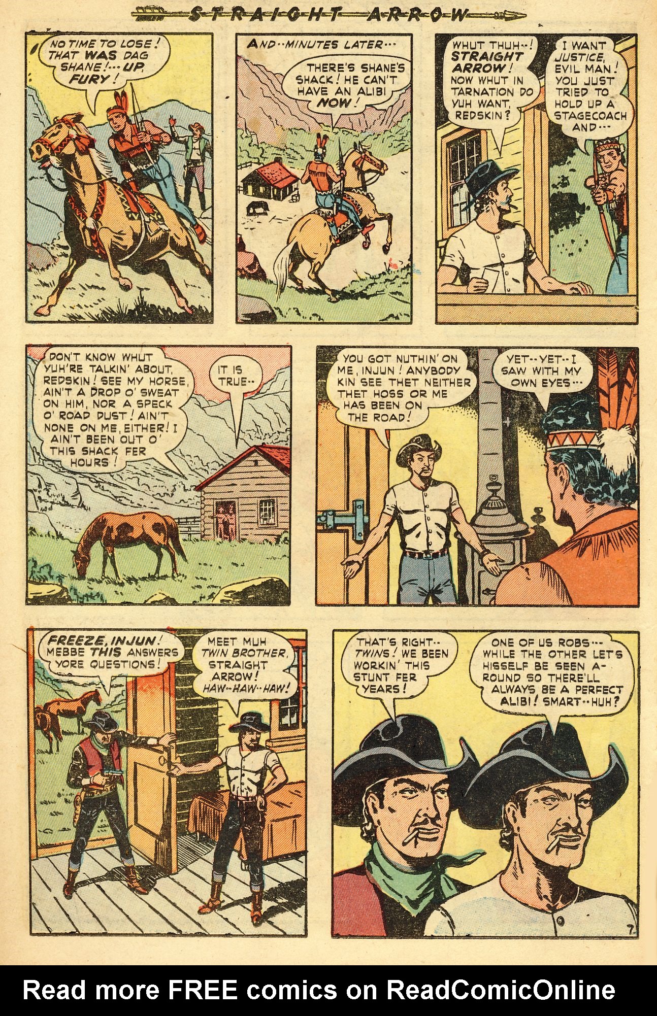 Read online Straight Arrow comic -  Issue #15 - 16