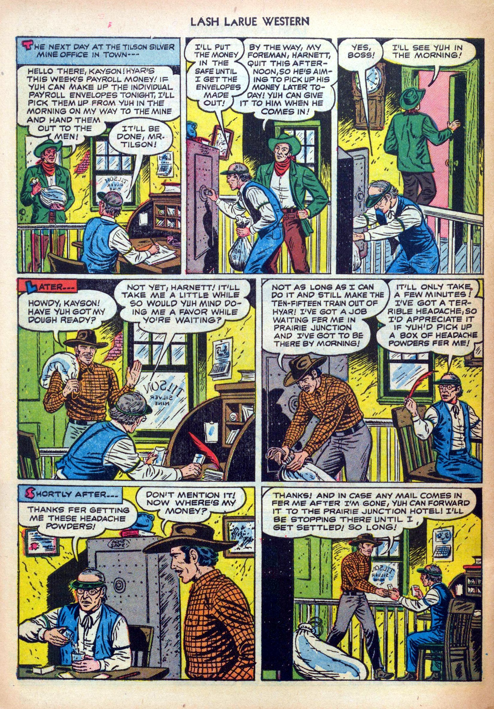 Read online Lash Larue Western (1949) comic -  Issue #30 - 28