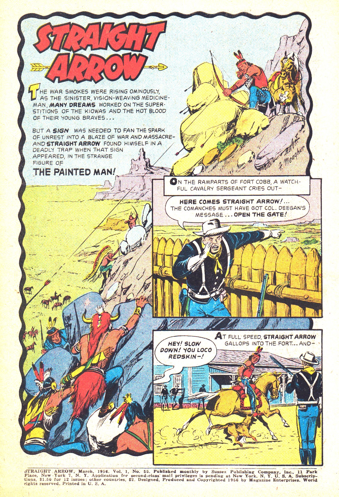 Read online Straight Arrow comic -  Issue #55 - 3