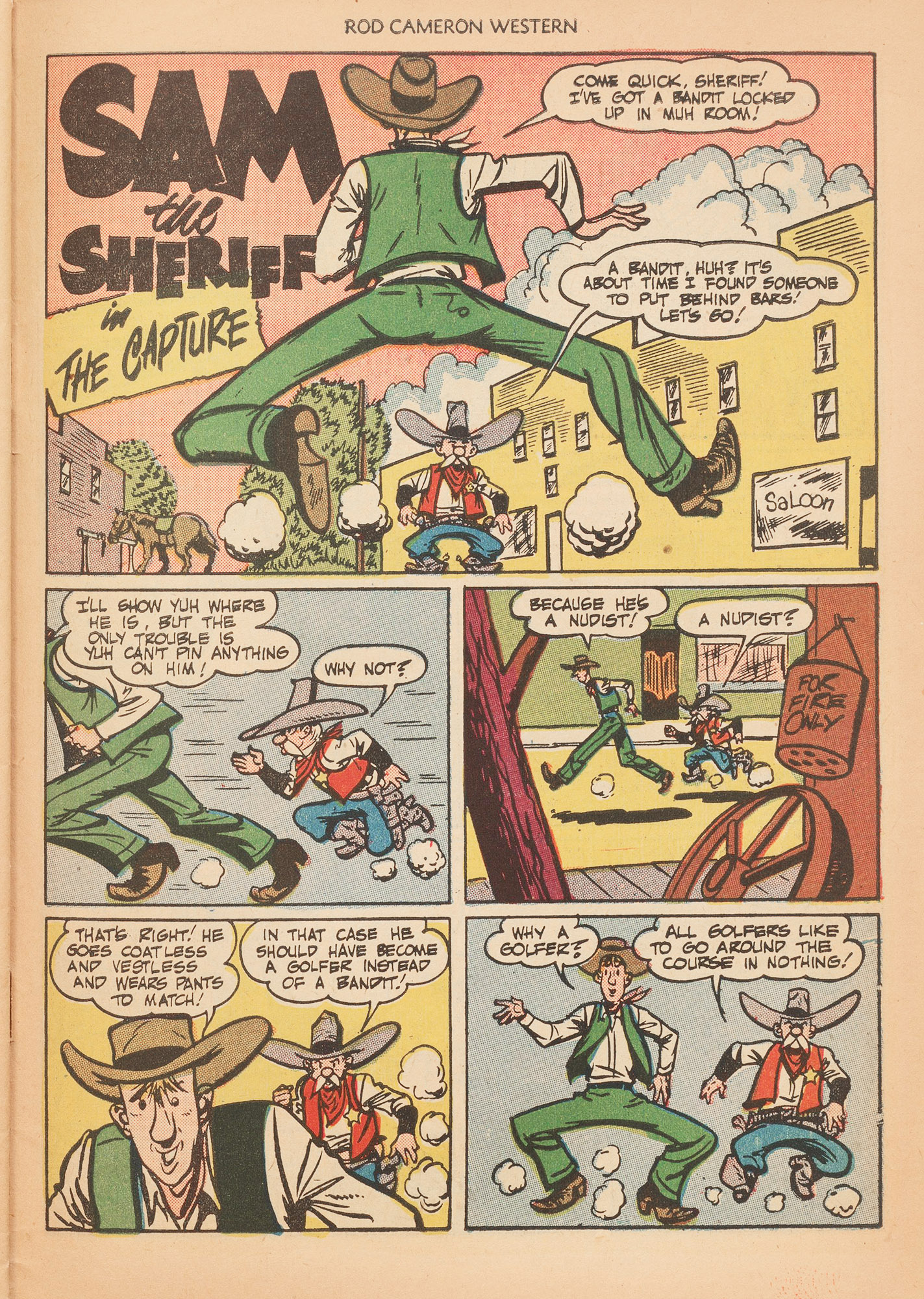 Read online Rod Cameron Western comic -  Issue #7 - 31