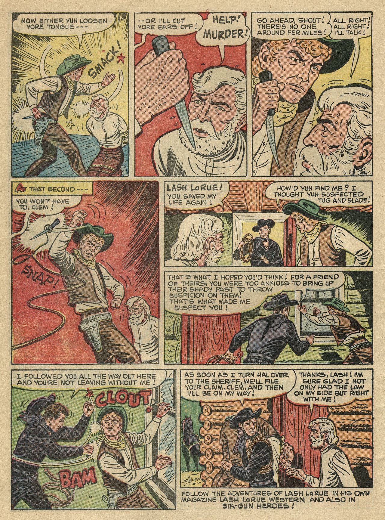 Read online Lash Larue Western (1949) comic -  Issue #54 - 34