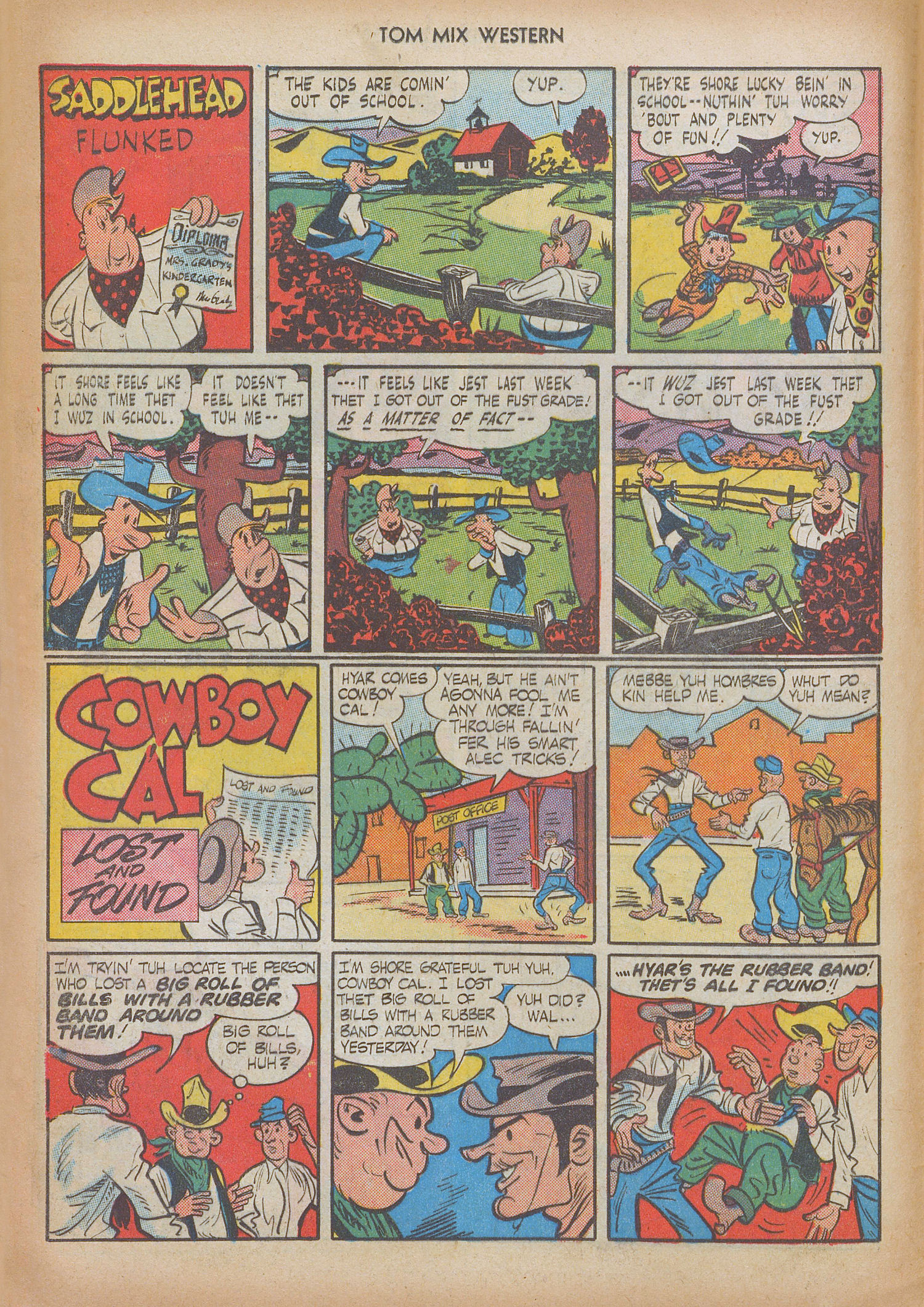 Read online Tom Mix Western (1948) comic -  Issue #9 - 12