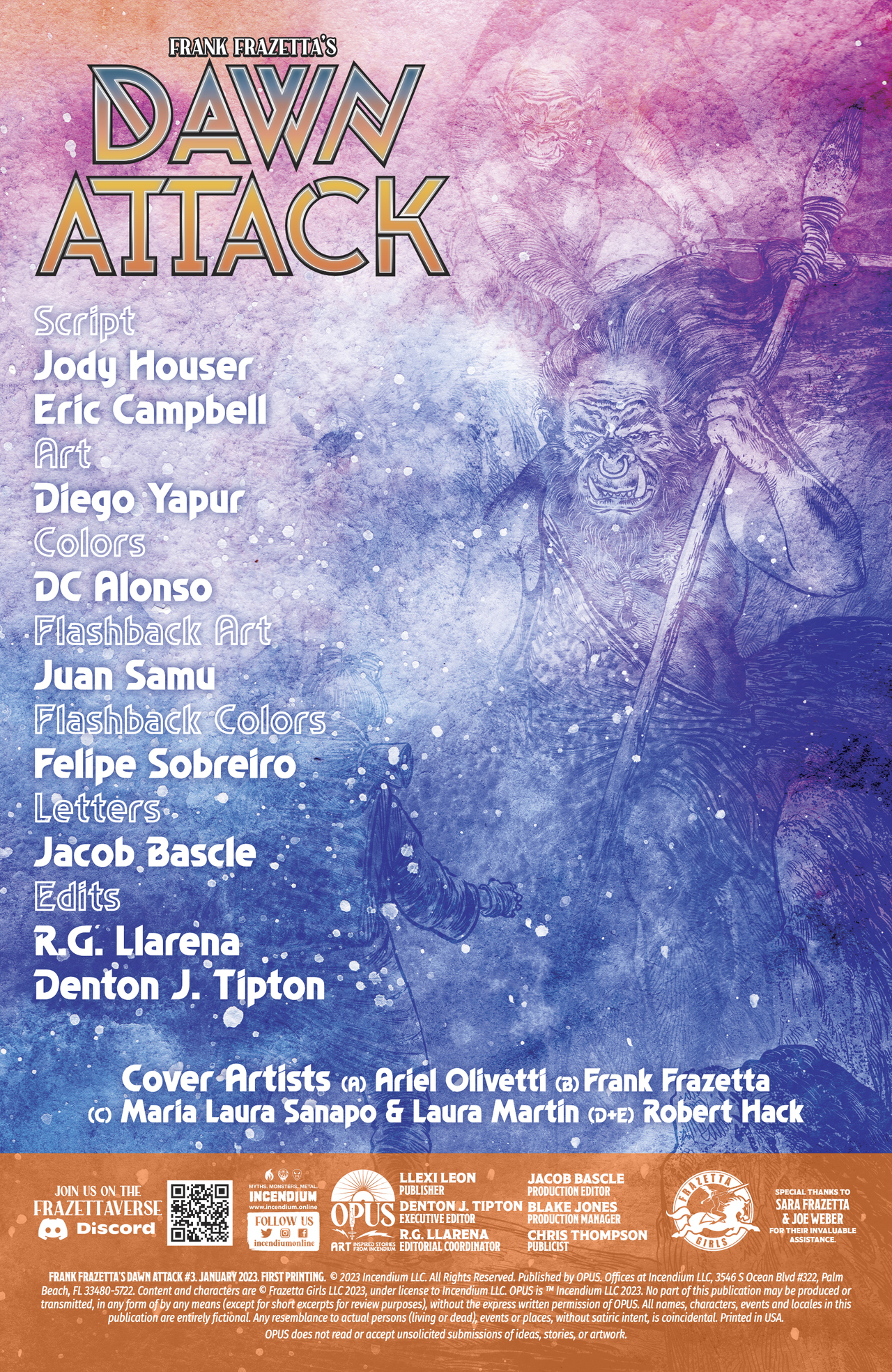 Read online Frank Frazetta's Dawn Attack comic -  Issue #3 - 2