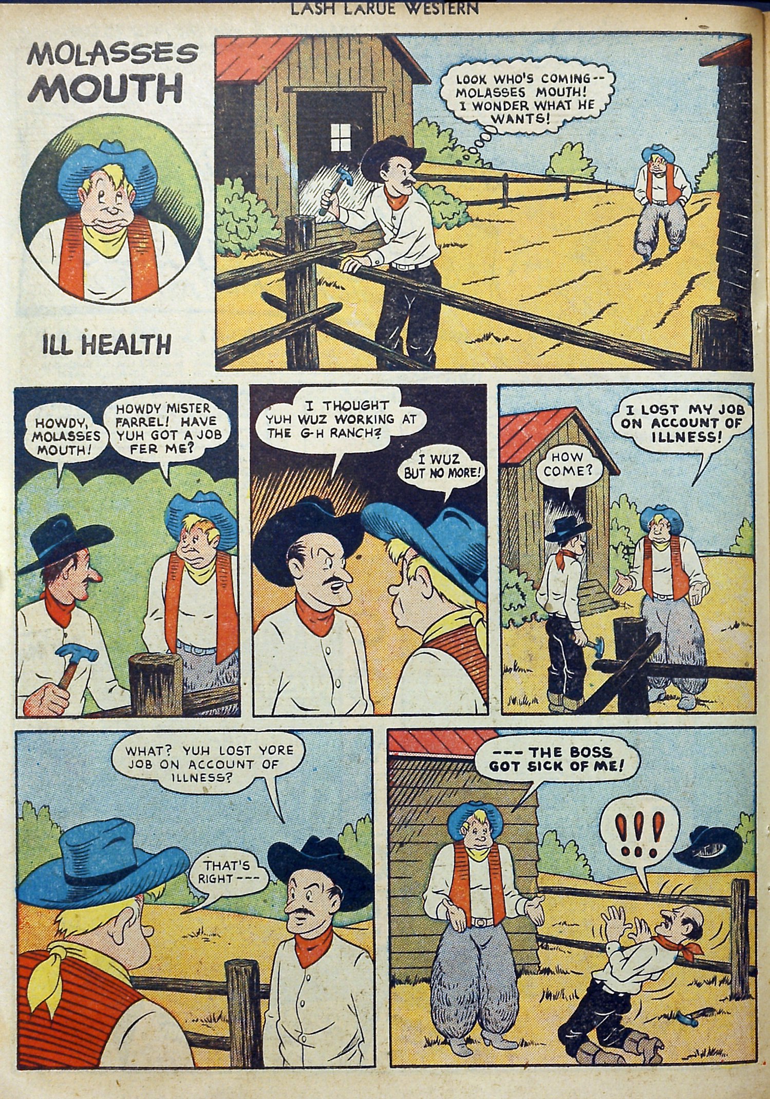 Read online Lash Larue Western (1949) comic -  Issue #11 - 34