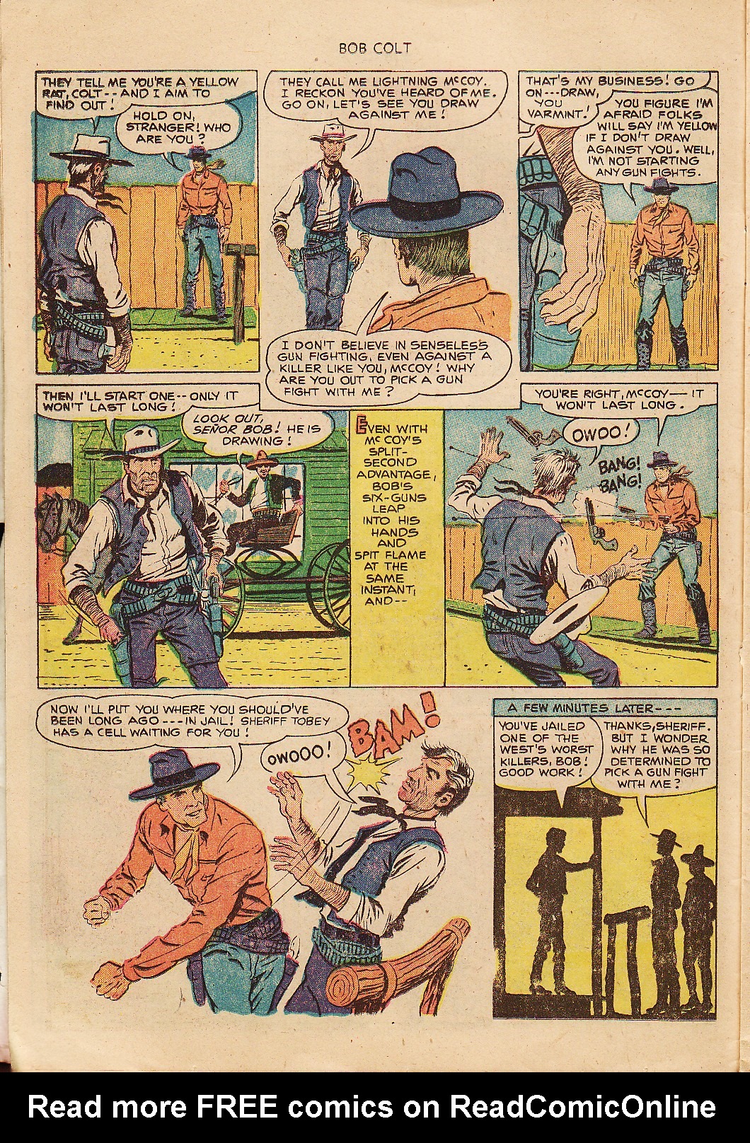 Read online Bob Colt Western comic -  Issue #7 - 8