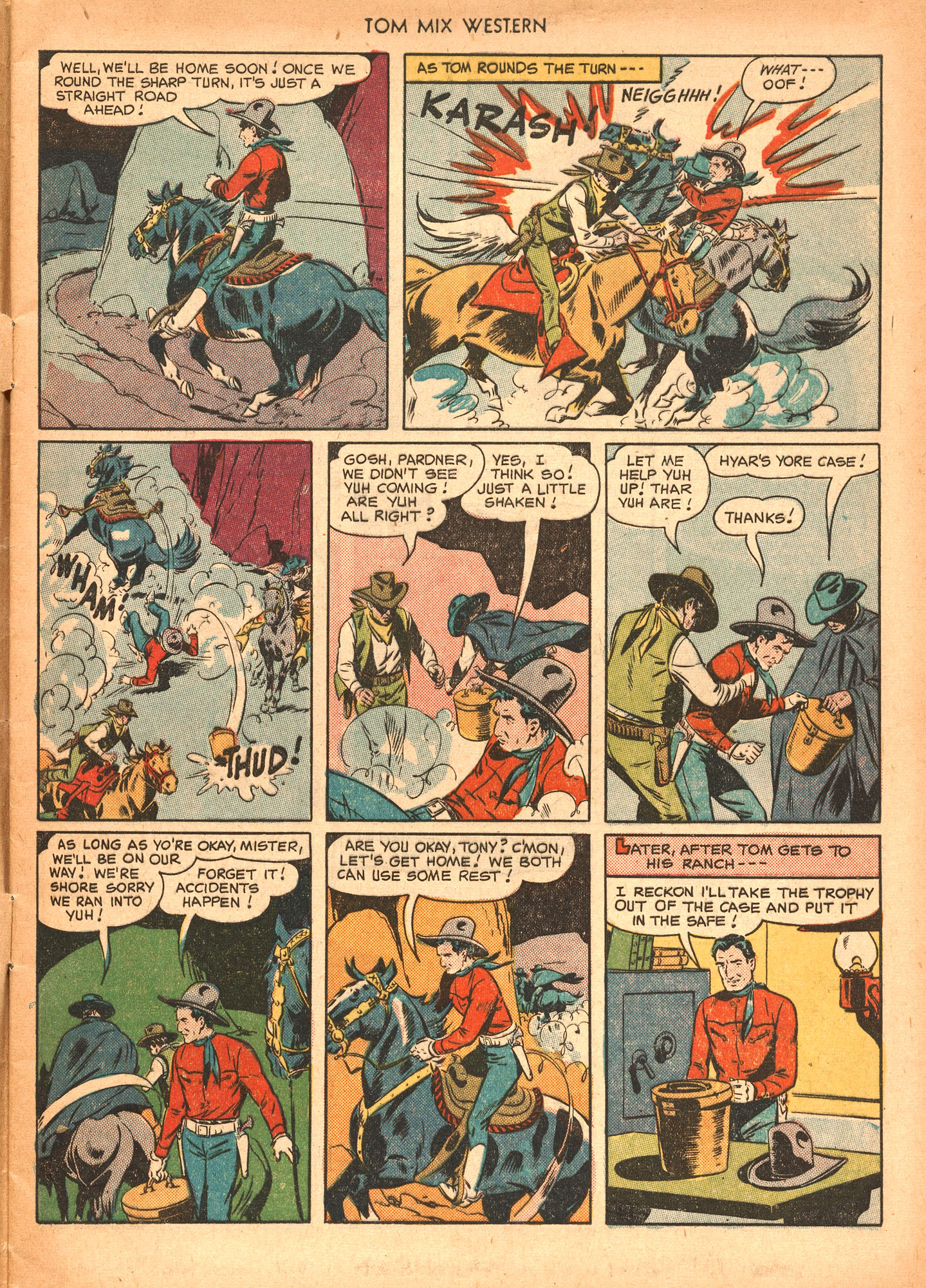 Read online Tom Mix Western (1948) comic -  Issue #34 - 5