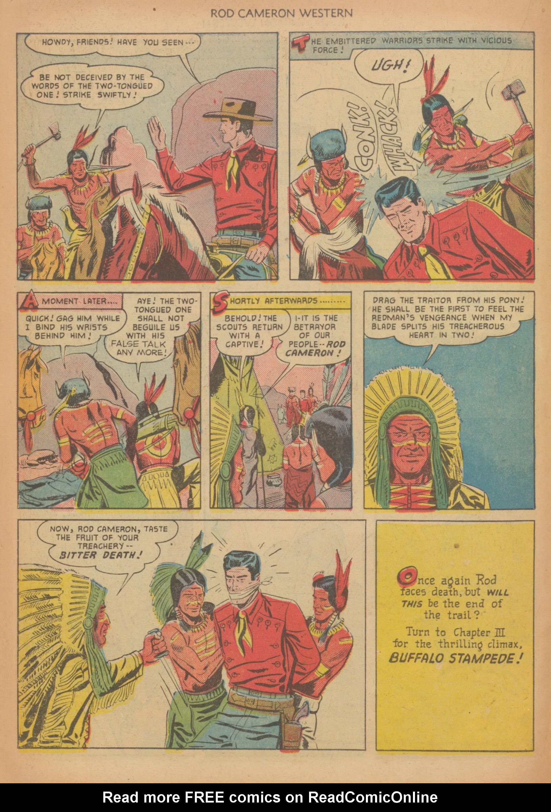 Read online Rod Cameron Western comic -  Issue #10 - 18