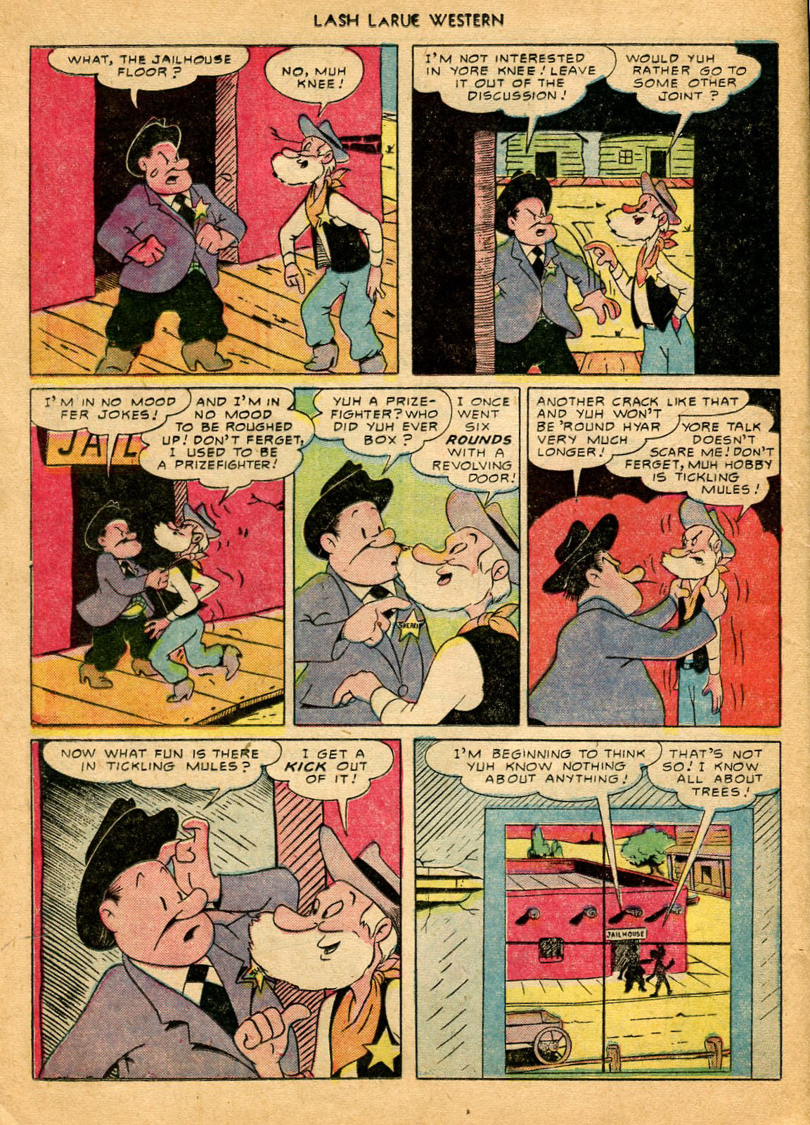 Read online Lash Larue Western (1949) comic -  Issue #9 - 12