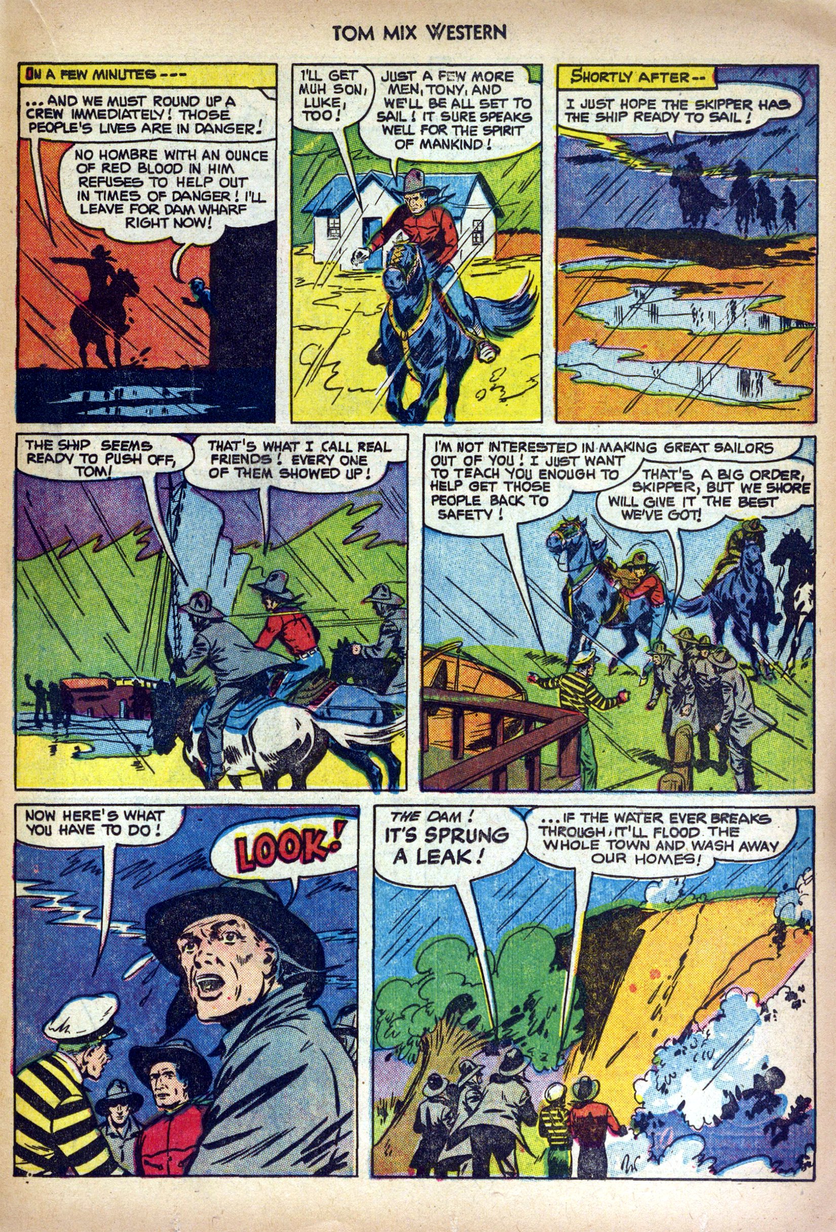 Read online Tom Mix Western (1948) comic -  Issue #48 - 19