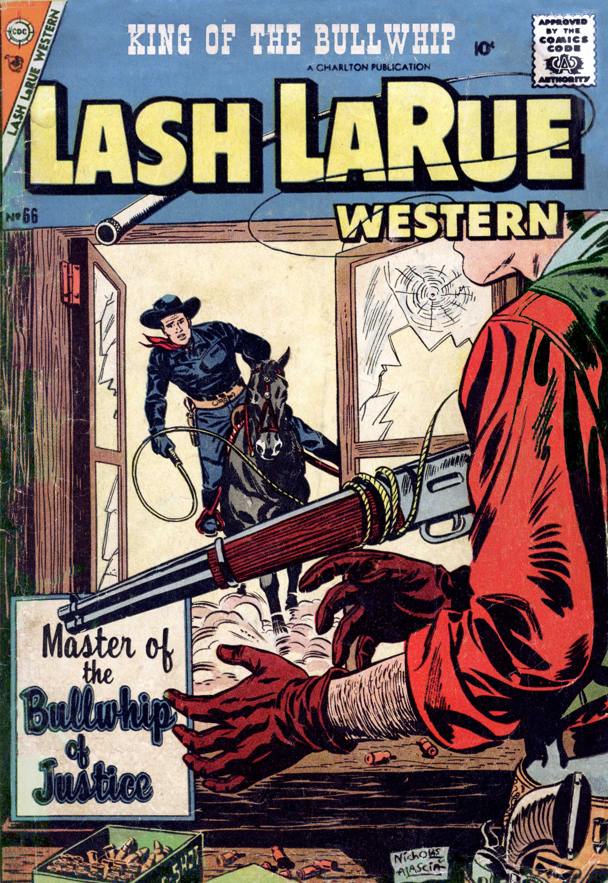 Read online Lash Larue Western (1949) comic -  Issue #66 - 1