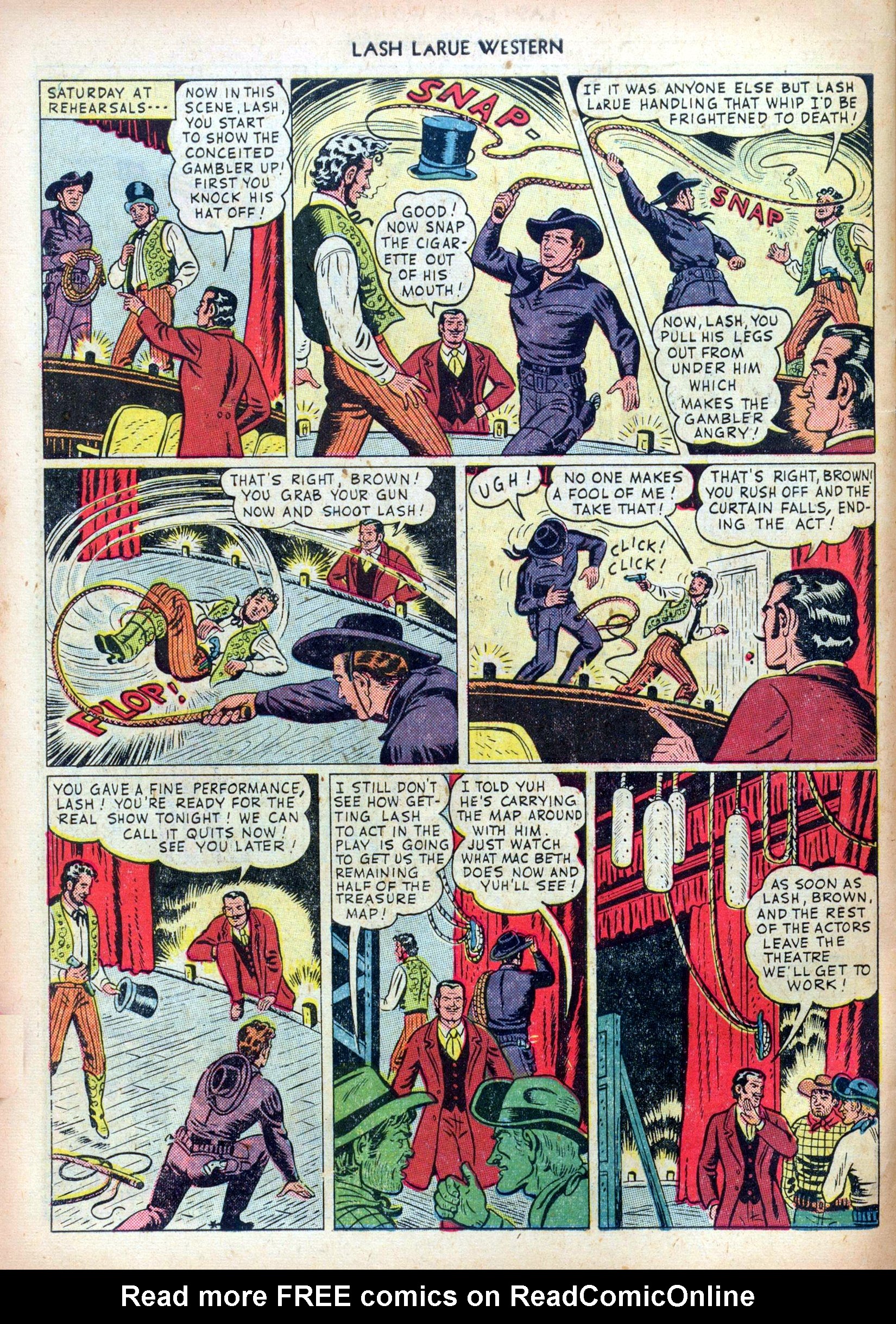 Read online Lash Larue Western (1949) comic -  Issue #4 - 30