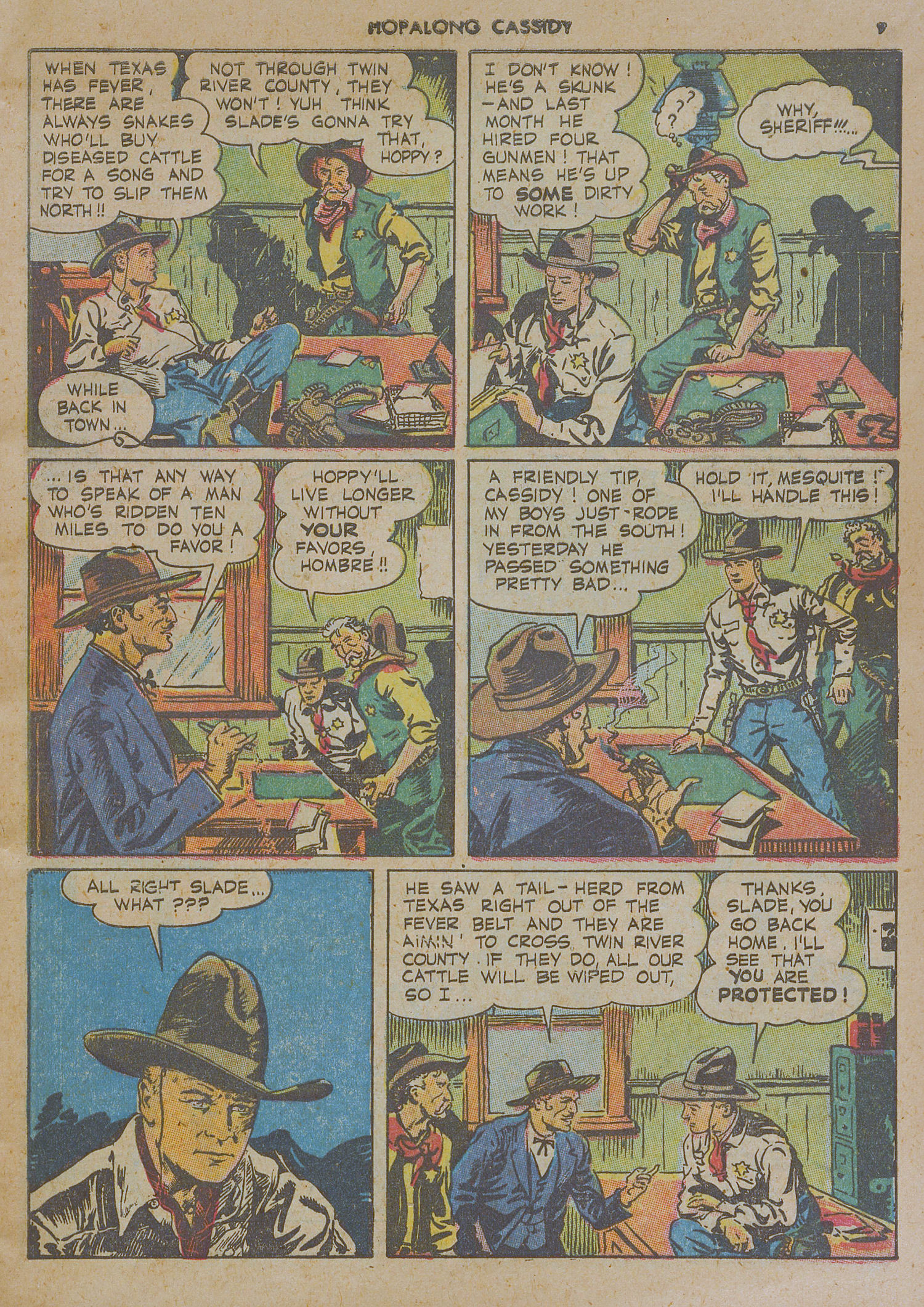 Read online Hopalong Cassidy comic -  Issue #1 - 9