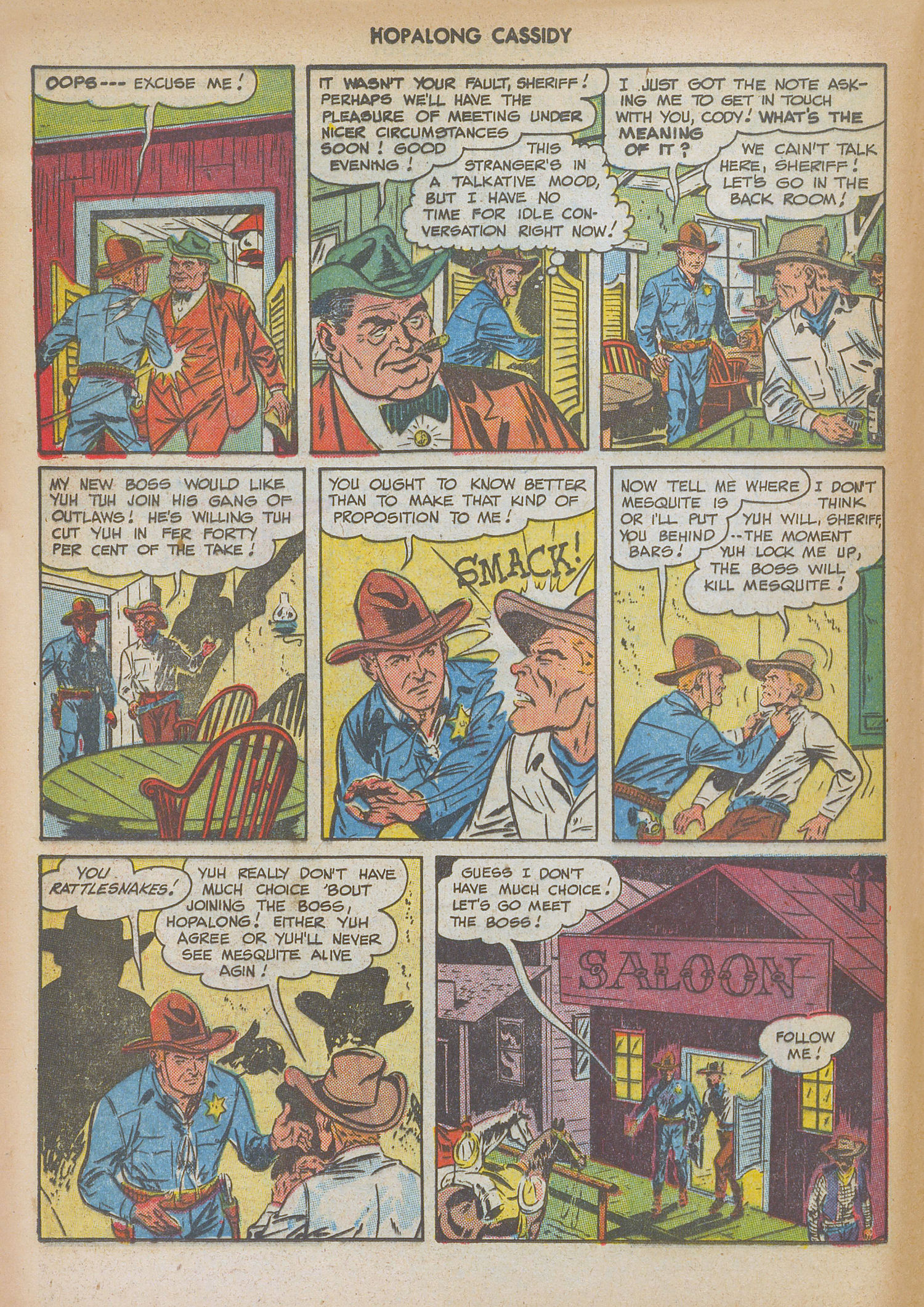Read online Hopalong Cassidy comic -  Issue #32 - 16