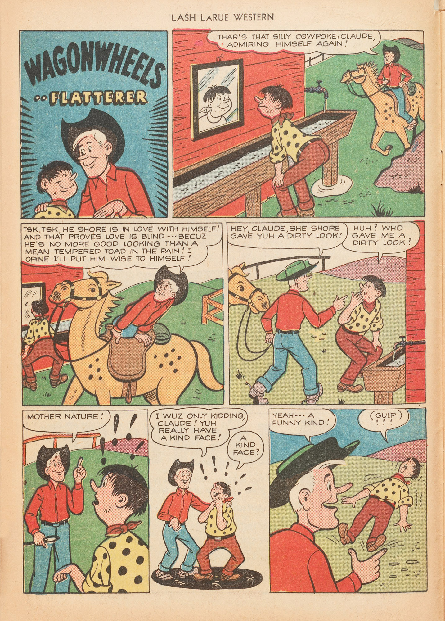 Read online Lash Larue Western (1949) comic -  Issue #10 - 12