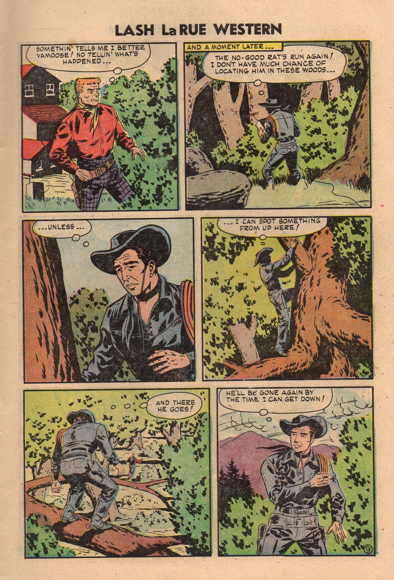 Read online Lash Larue Western (1949) comic -  Issue #50 - 11