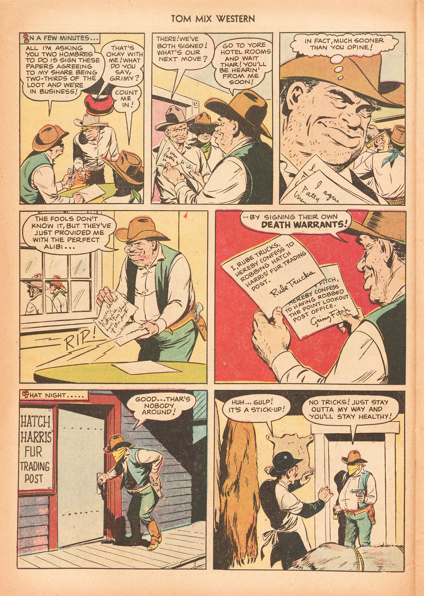 Read online Tom Mix Western (1948) comic -  Issue #25 - 42