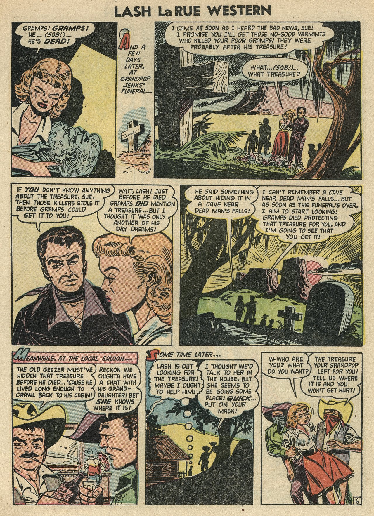 Read online Lash Larue Western (1949) comic -  Issue #47 - 8