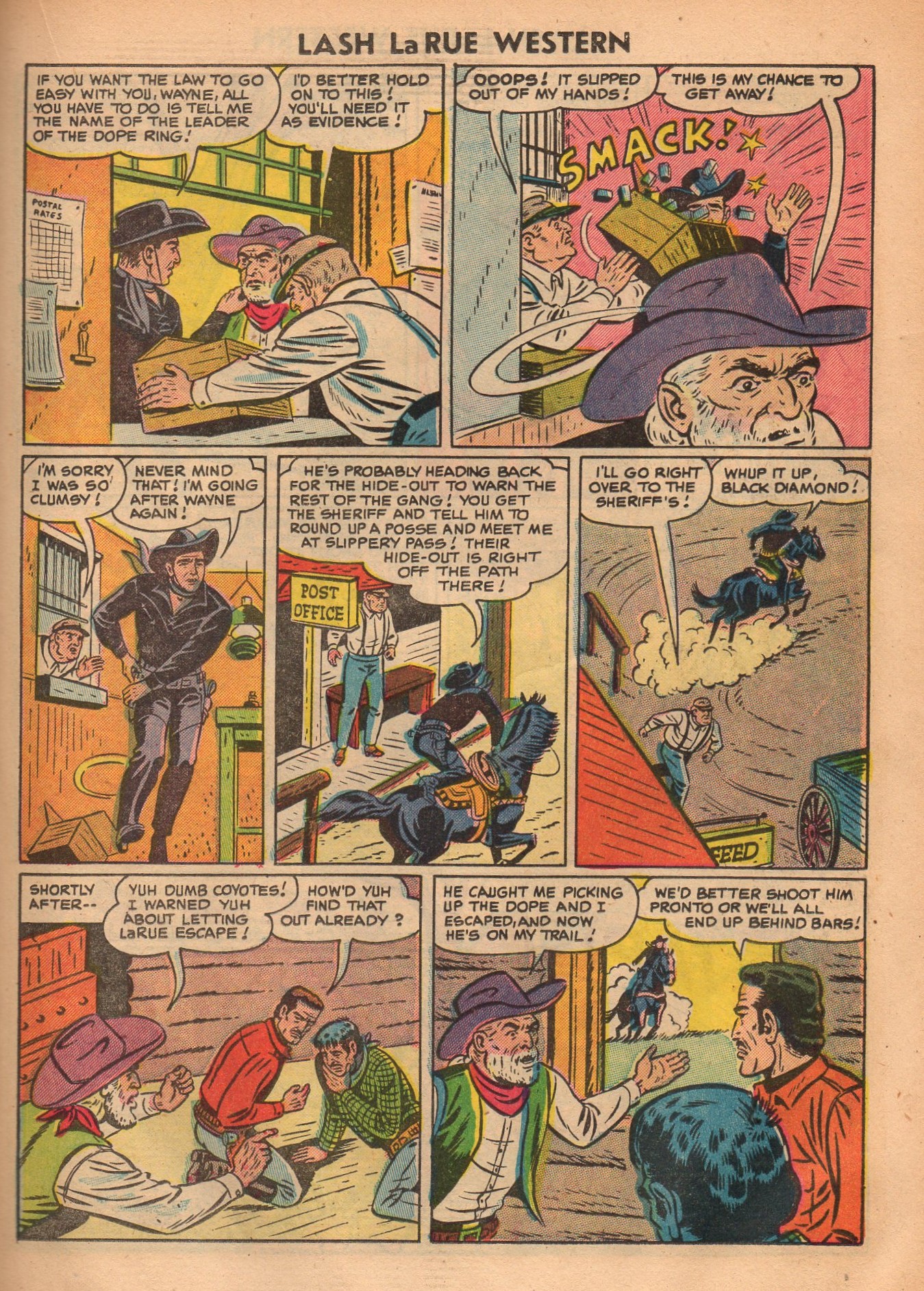 Read online Lash Larue Western (1949) comic -  Issue #52 - 19