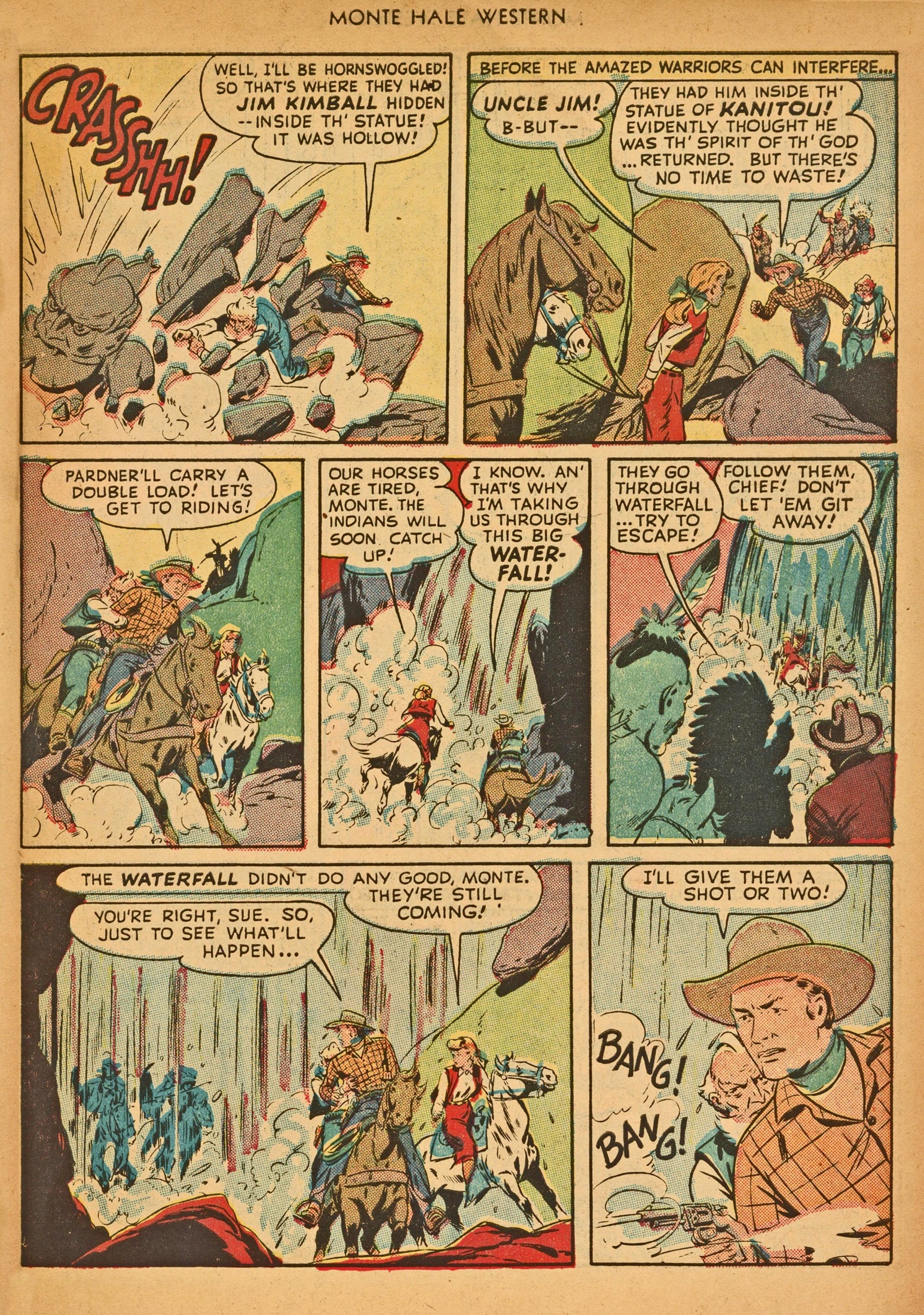 Read online Monte Hale Western comic -  Issue #30 - 47