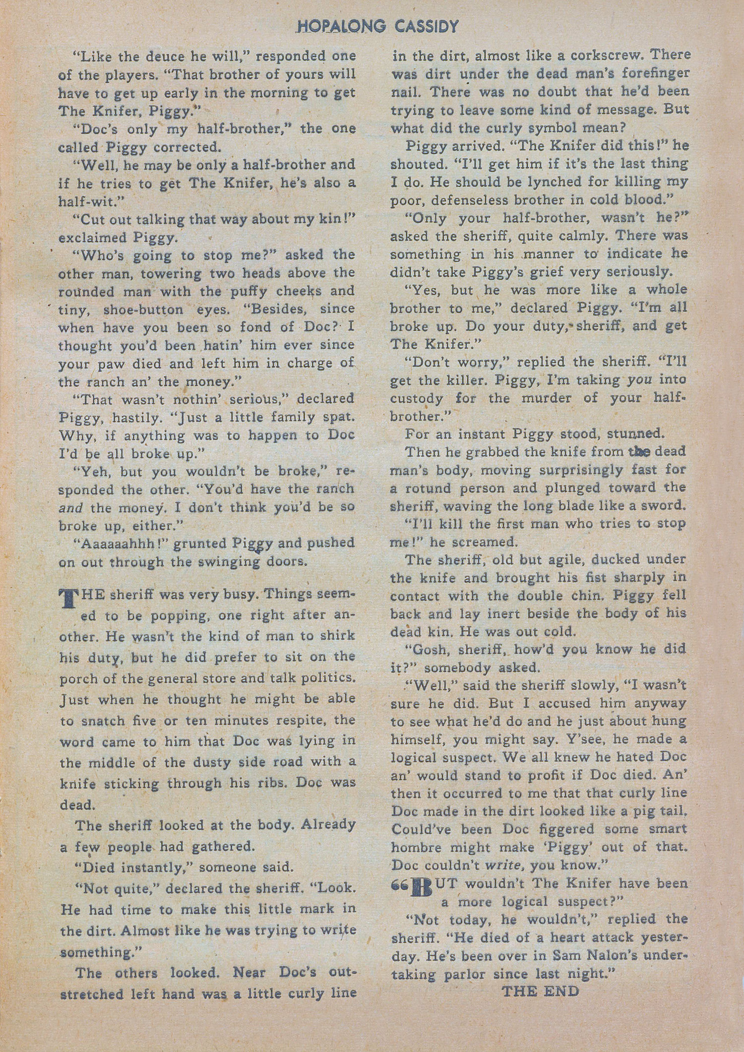 Read online Hopalong Cassidy comic -  Issue #25 - 33