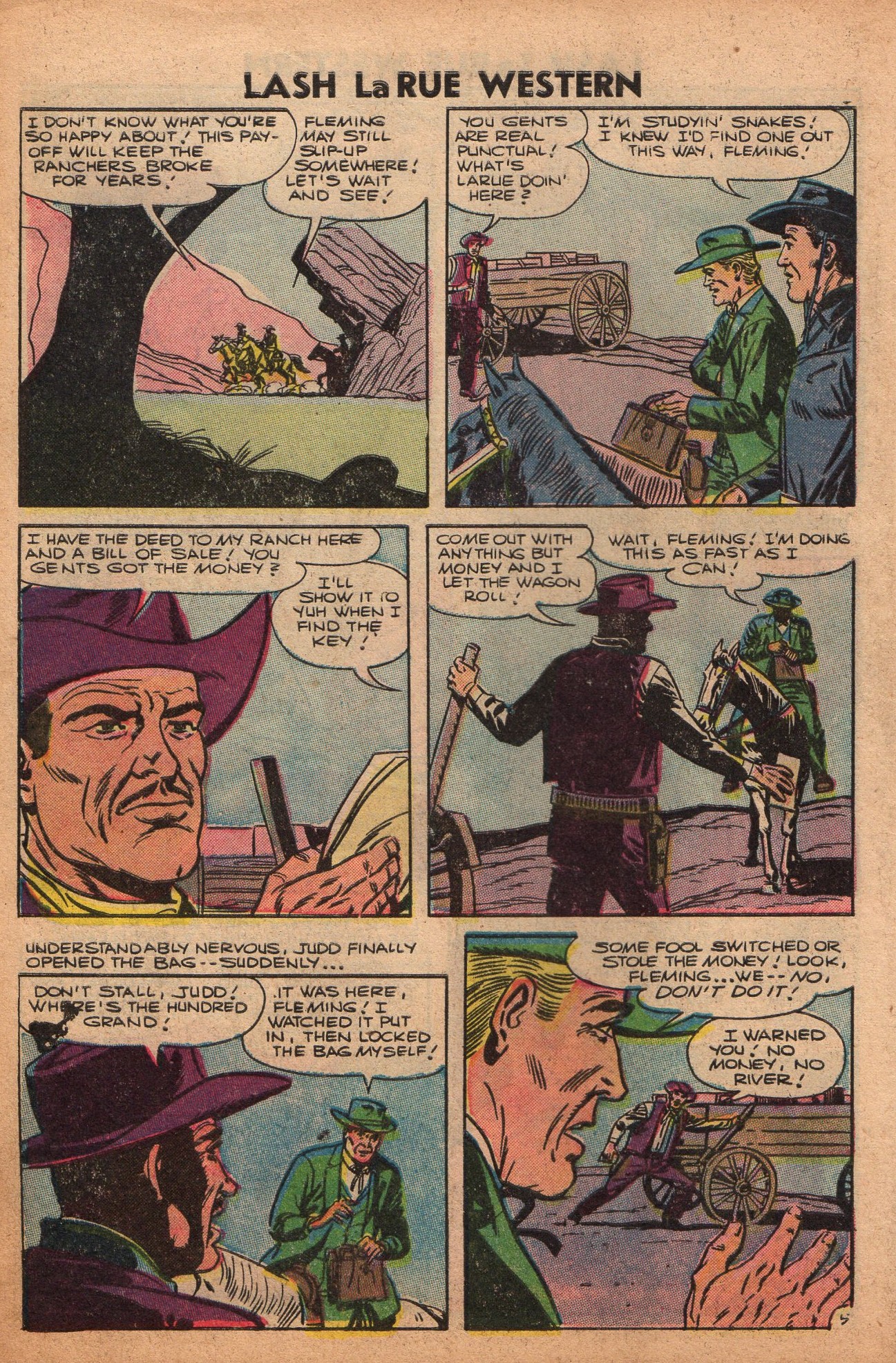 Read online Lash Larue Western (1949) comic -  Issue #61 - 8