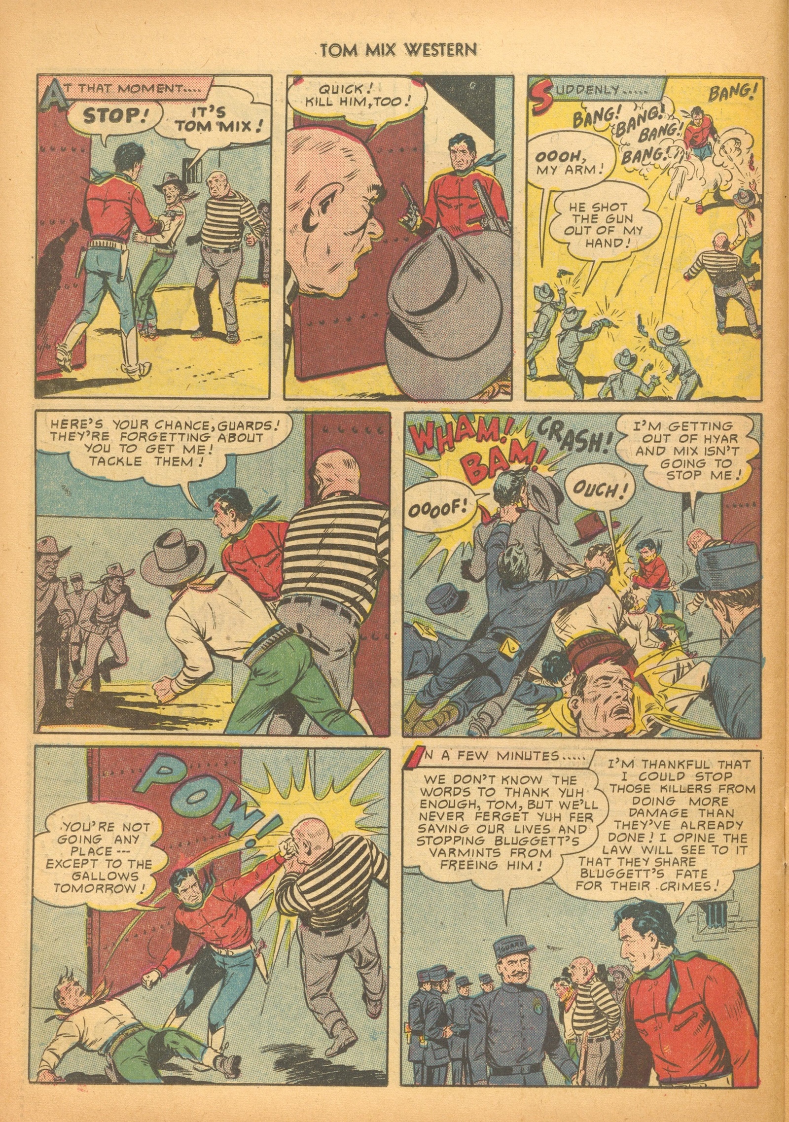 Read online Tom Mix Western (1948) comic -  Issue #33 - 42