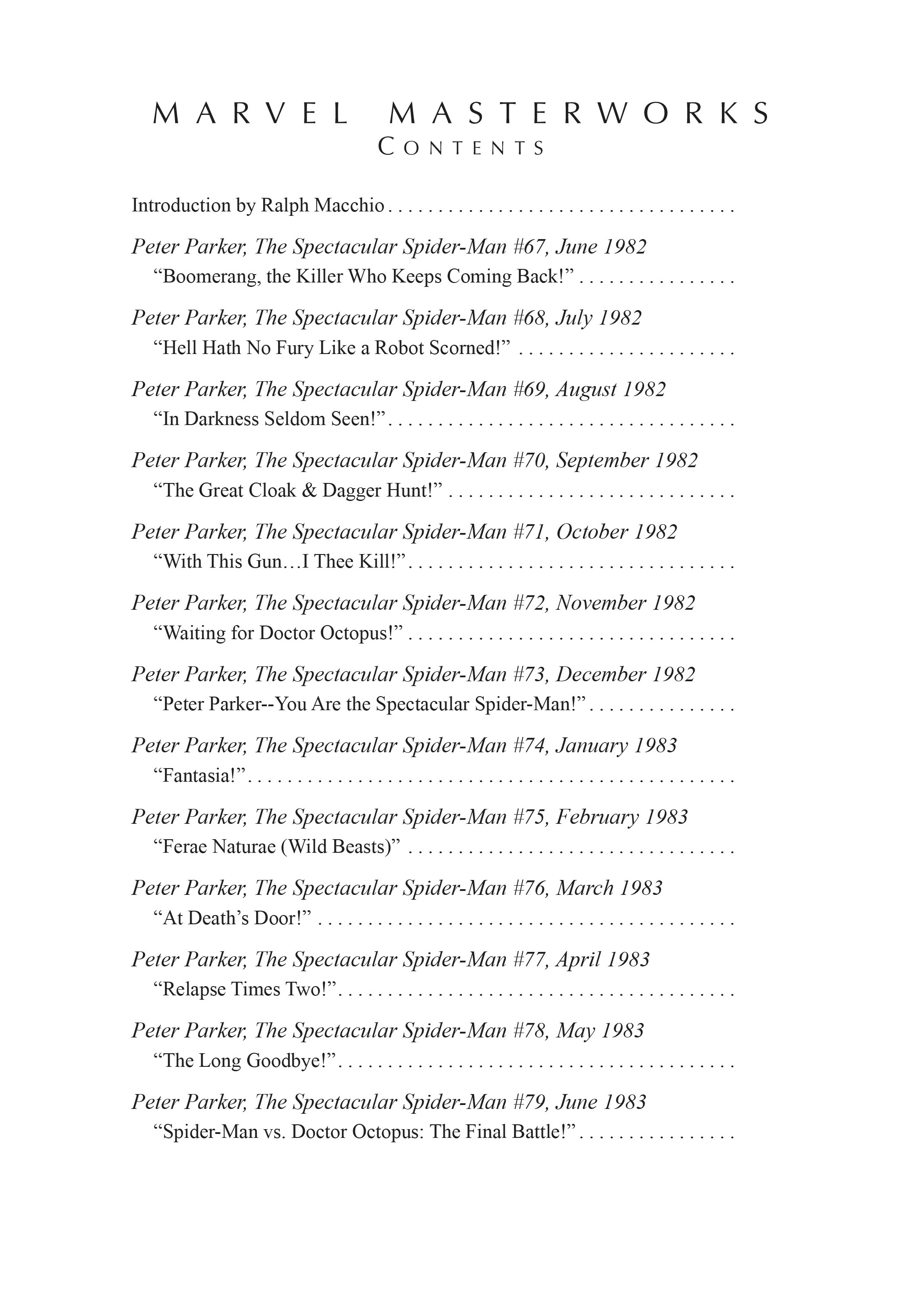 Read online Marvel Masterworks: The Spectacular Spider-Man comic -  Issue # TPB 6 (Part 1) - 6